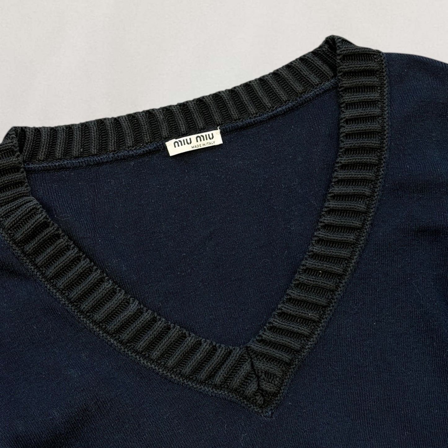 Miu Miu V-neck long sleeve top