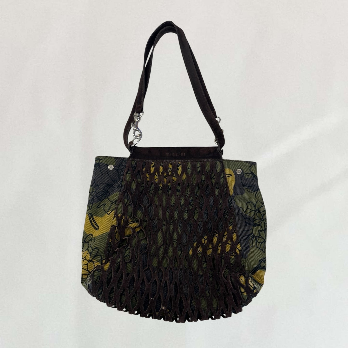 Miu Miu camo print bag