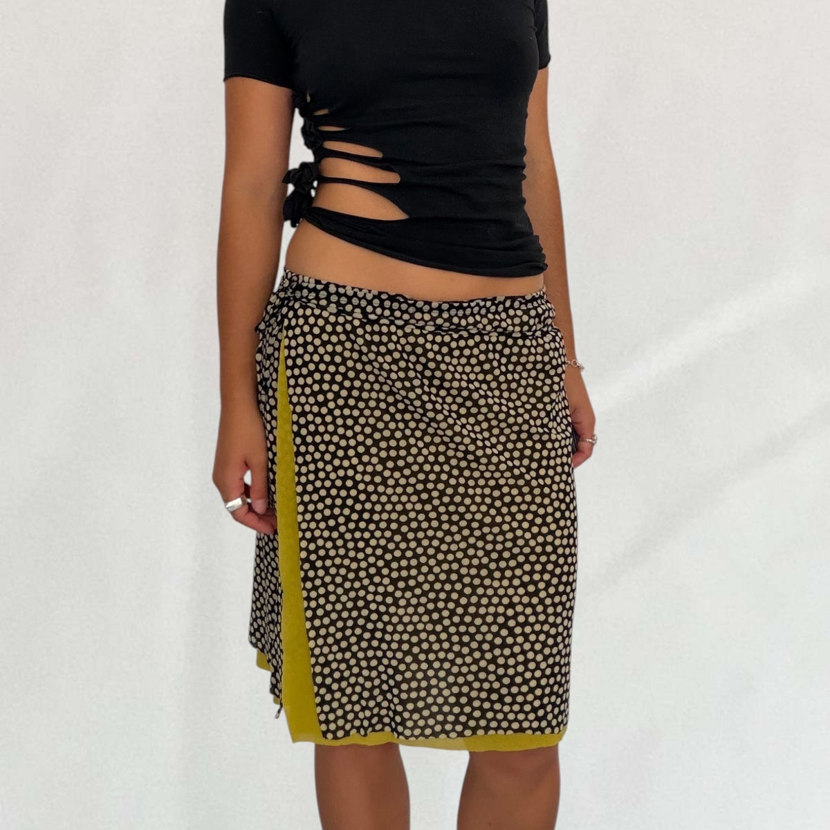 Jean Paul Gaultier polka dot skirt
