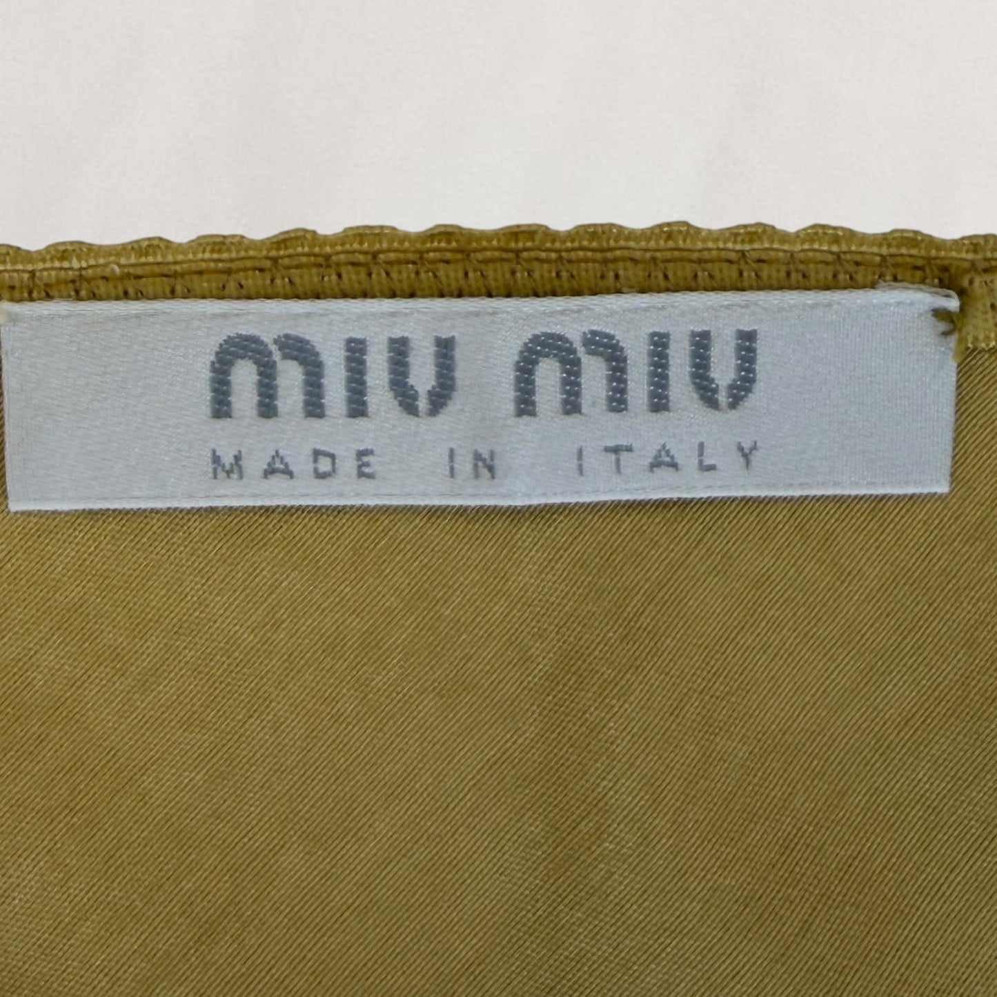 Miu Miu satin skirt