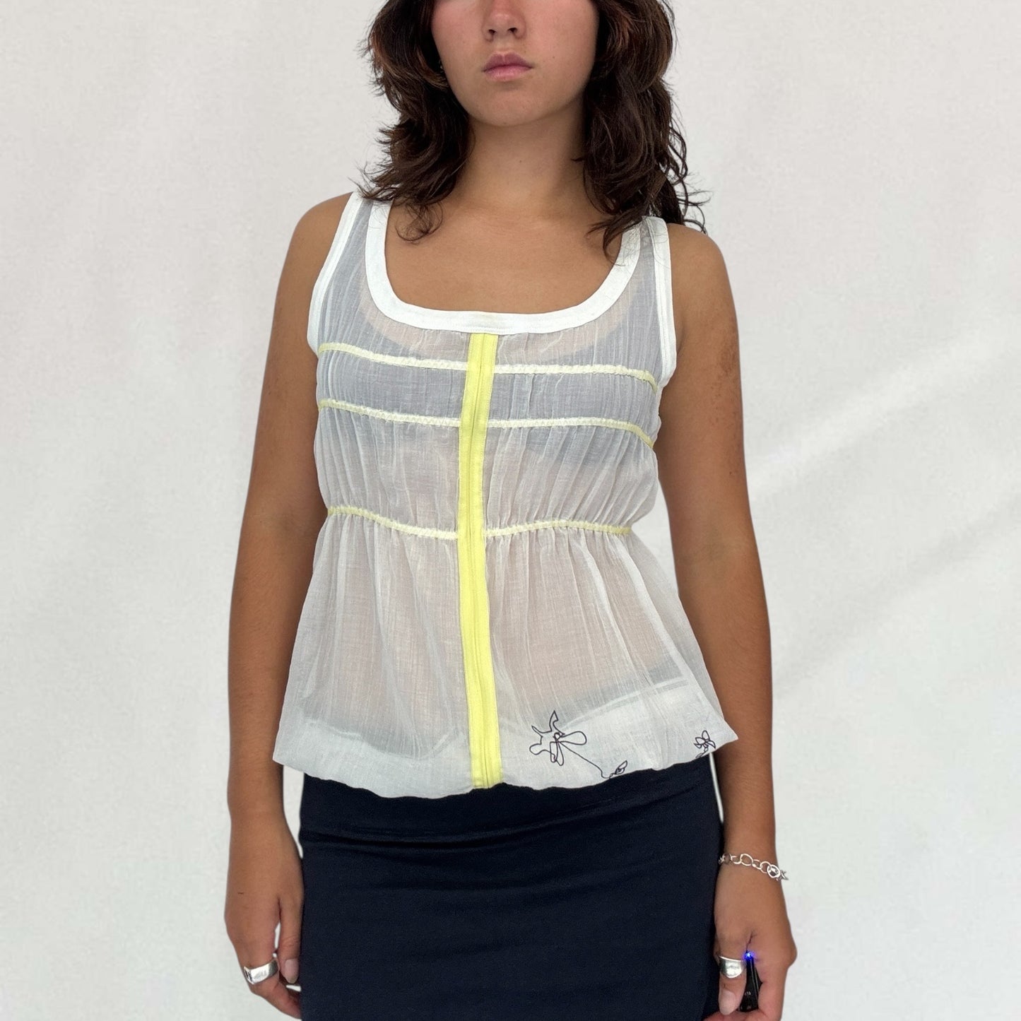 Cop Copine sheer top