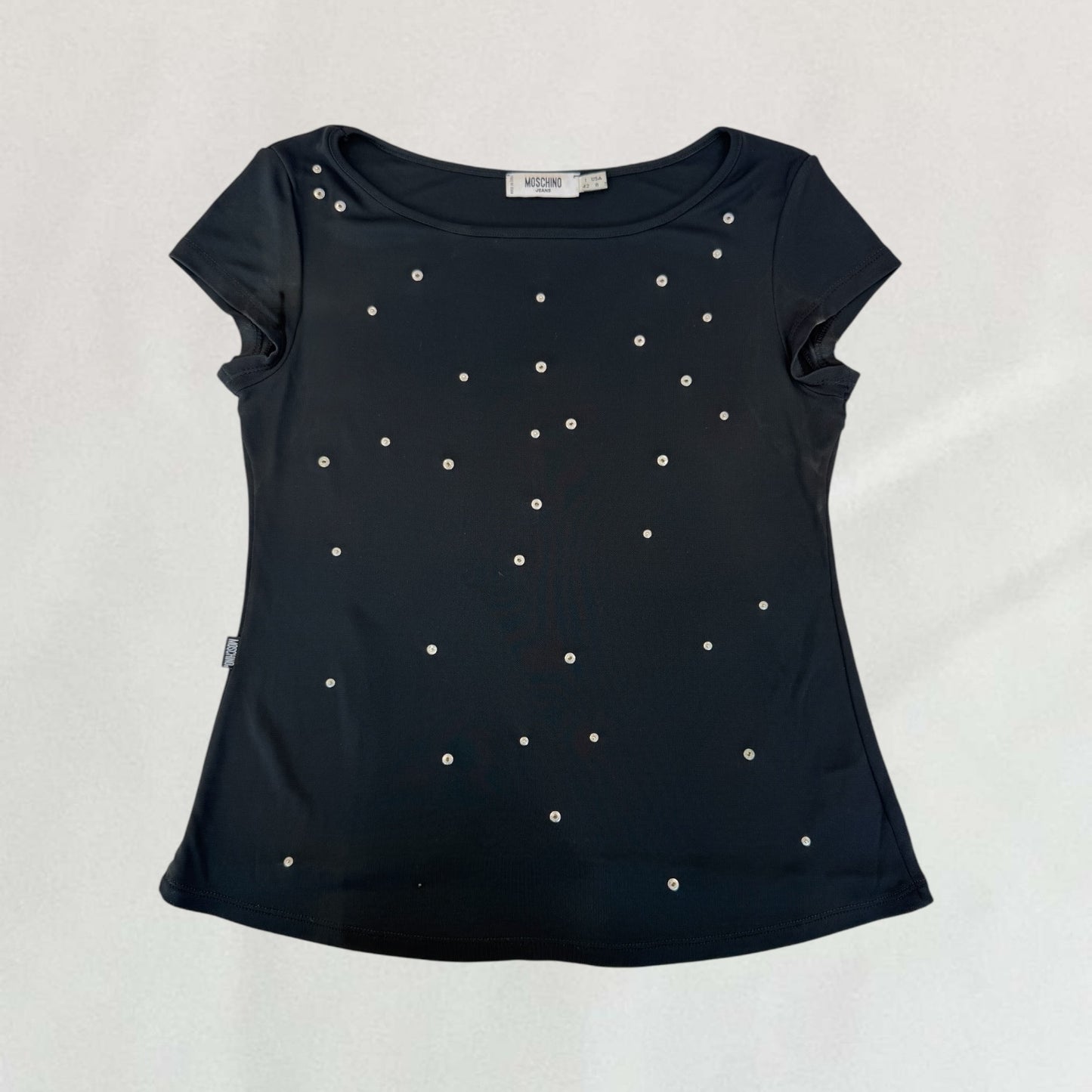 Moschino button detail top