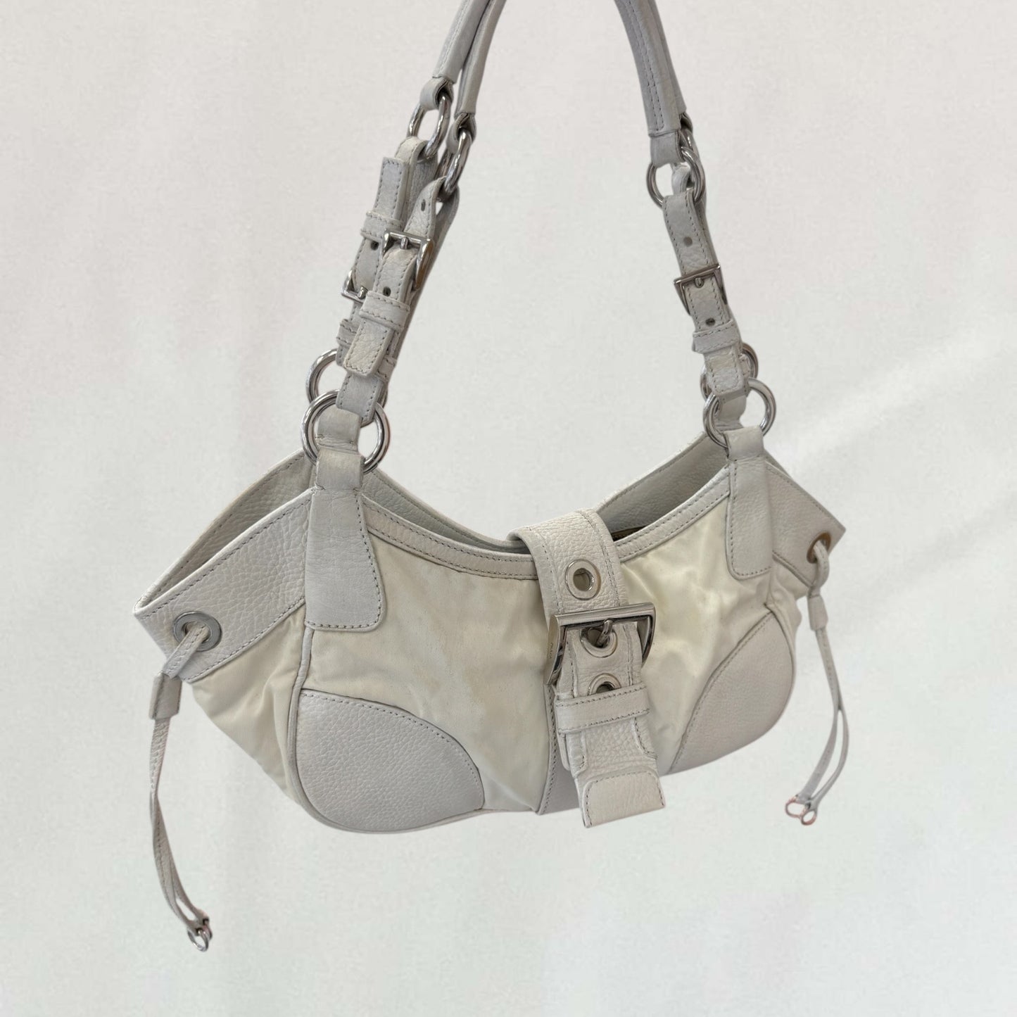 Prada buckle detail bag