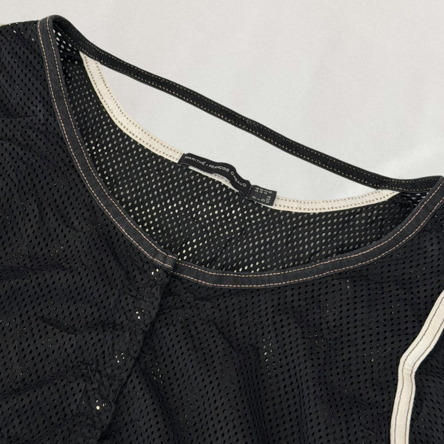 Marithé + François Girbaud netted top