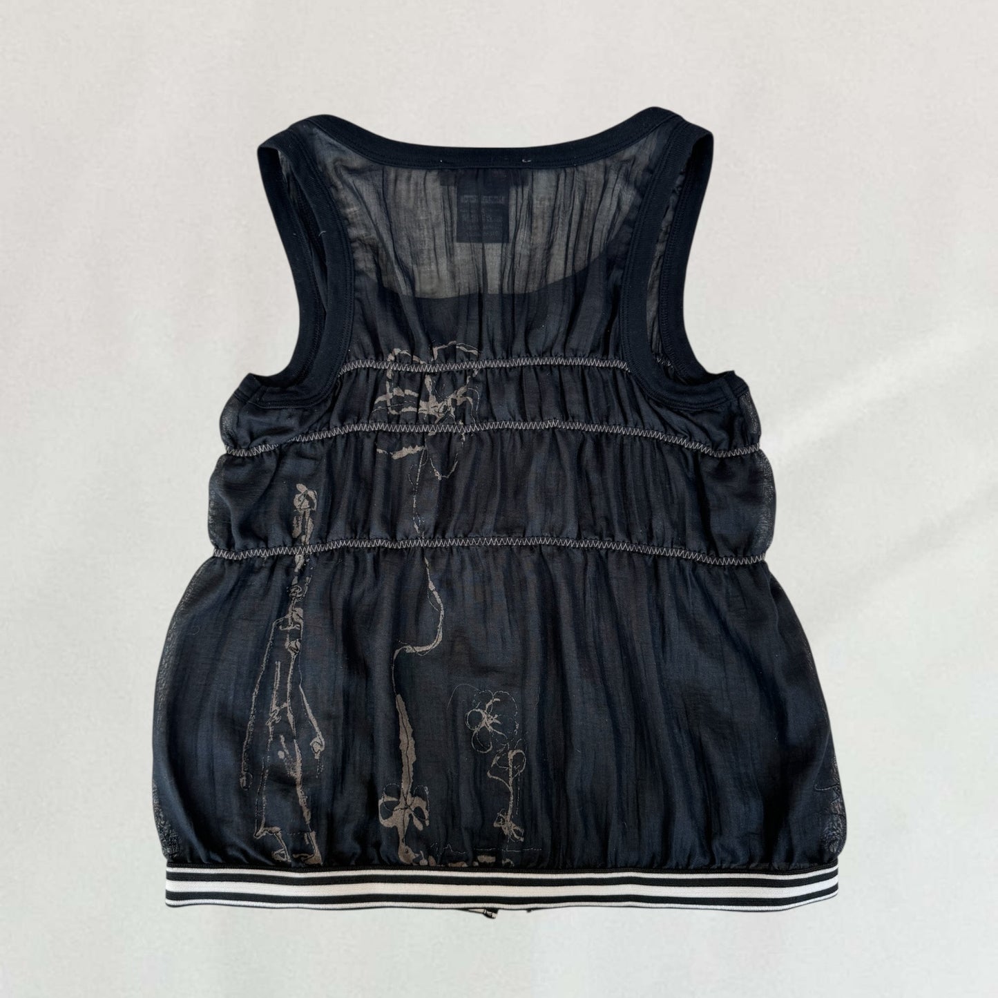 Cop Copine zip front top