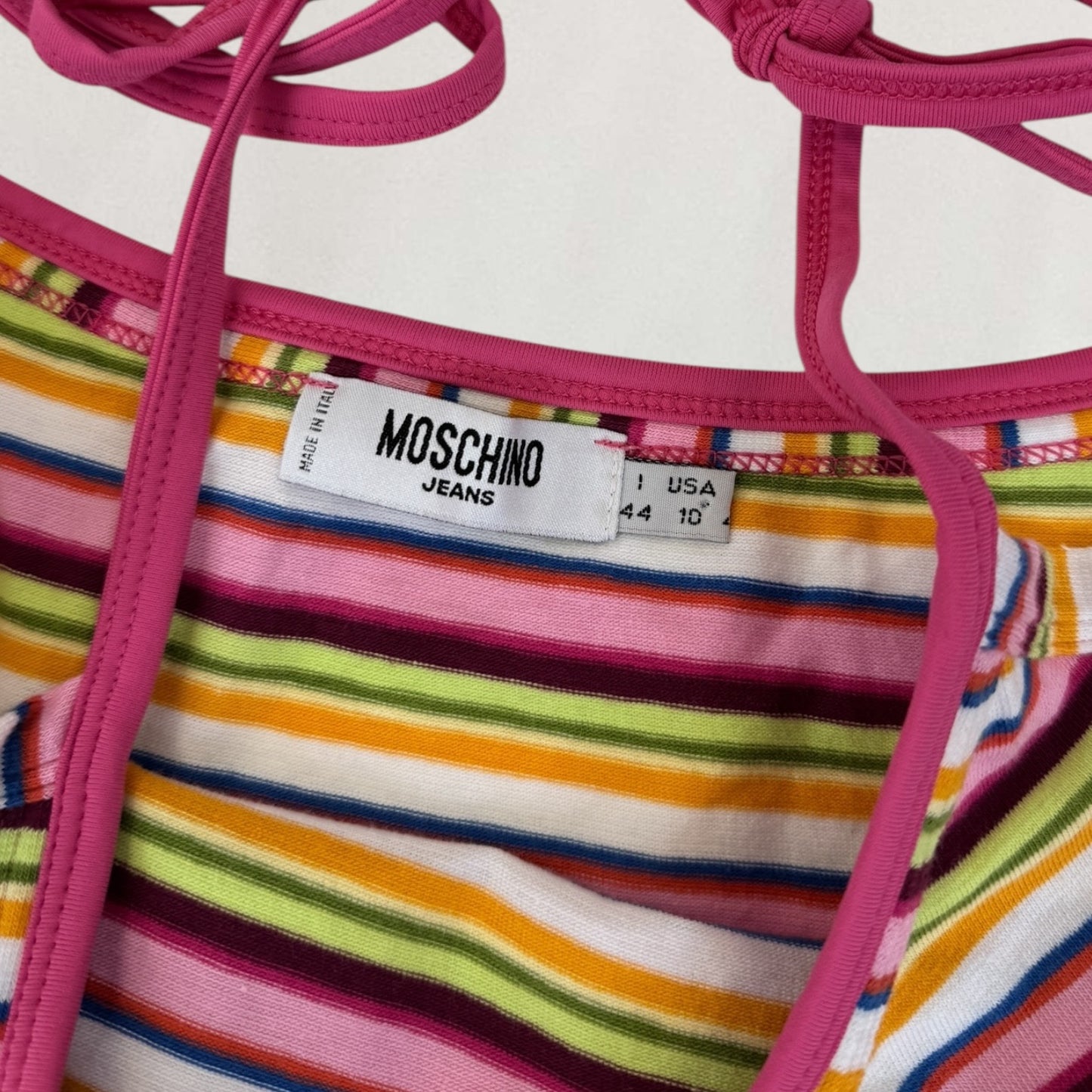 Moschino striped cami