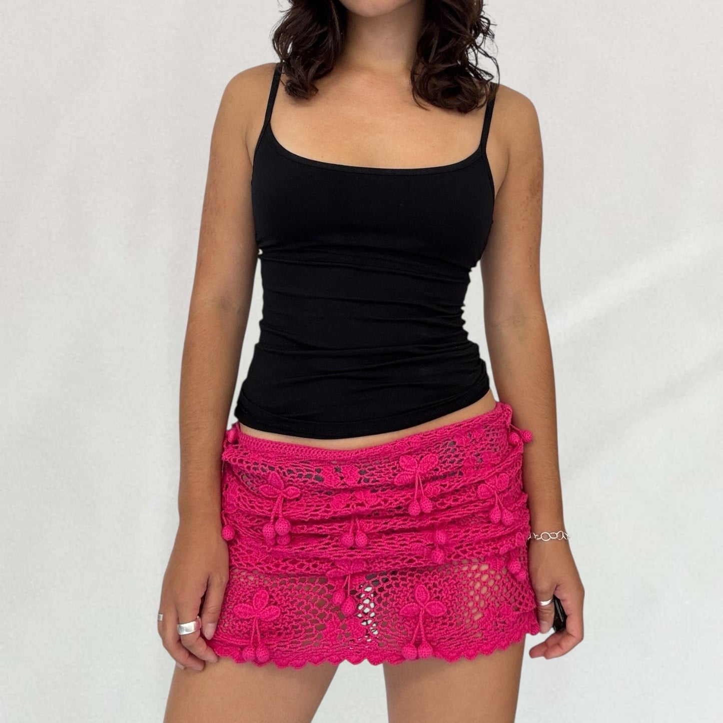 Blumarine crochet skirt