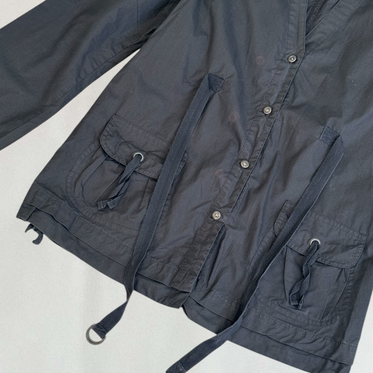 Vintage black Cop Copine shirt with front pockets