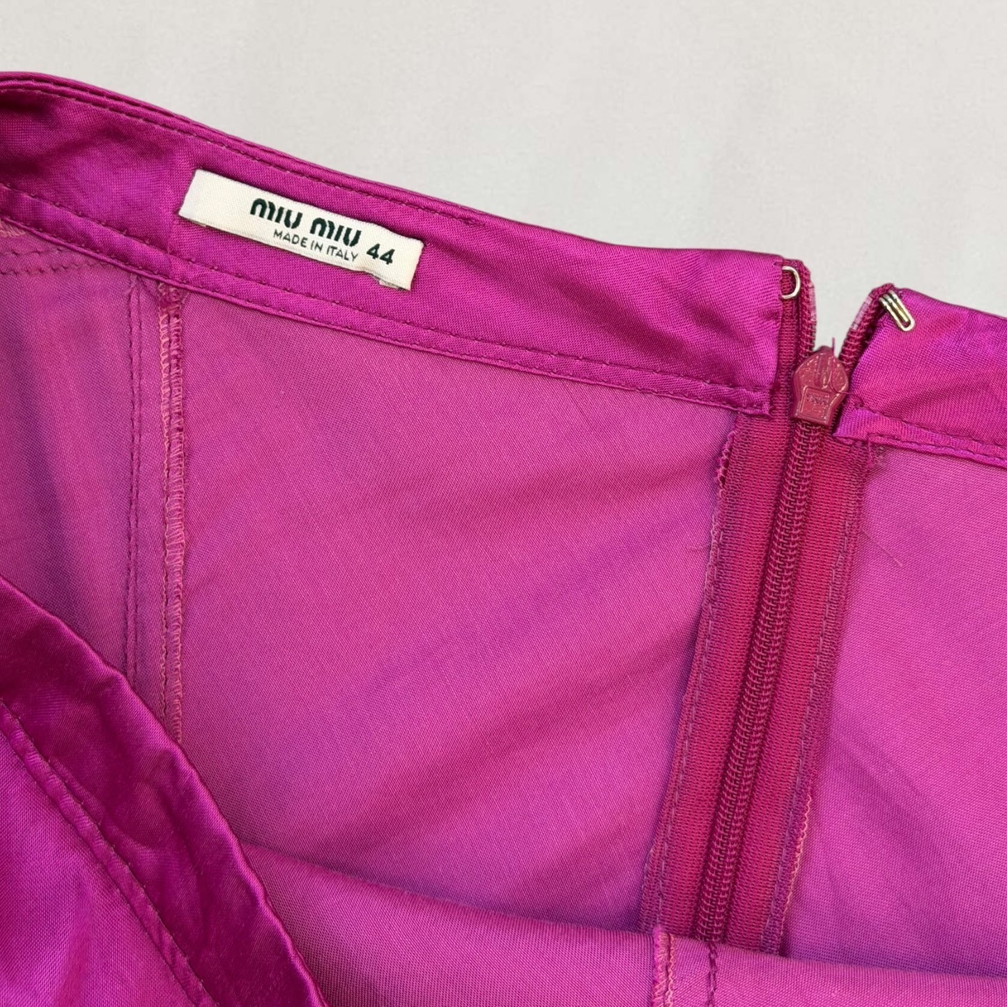 Miu Miu satin skirt