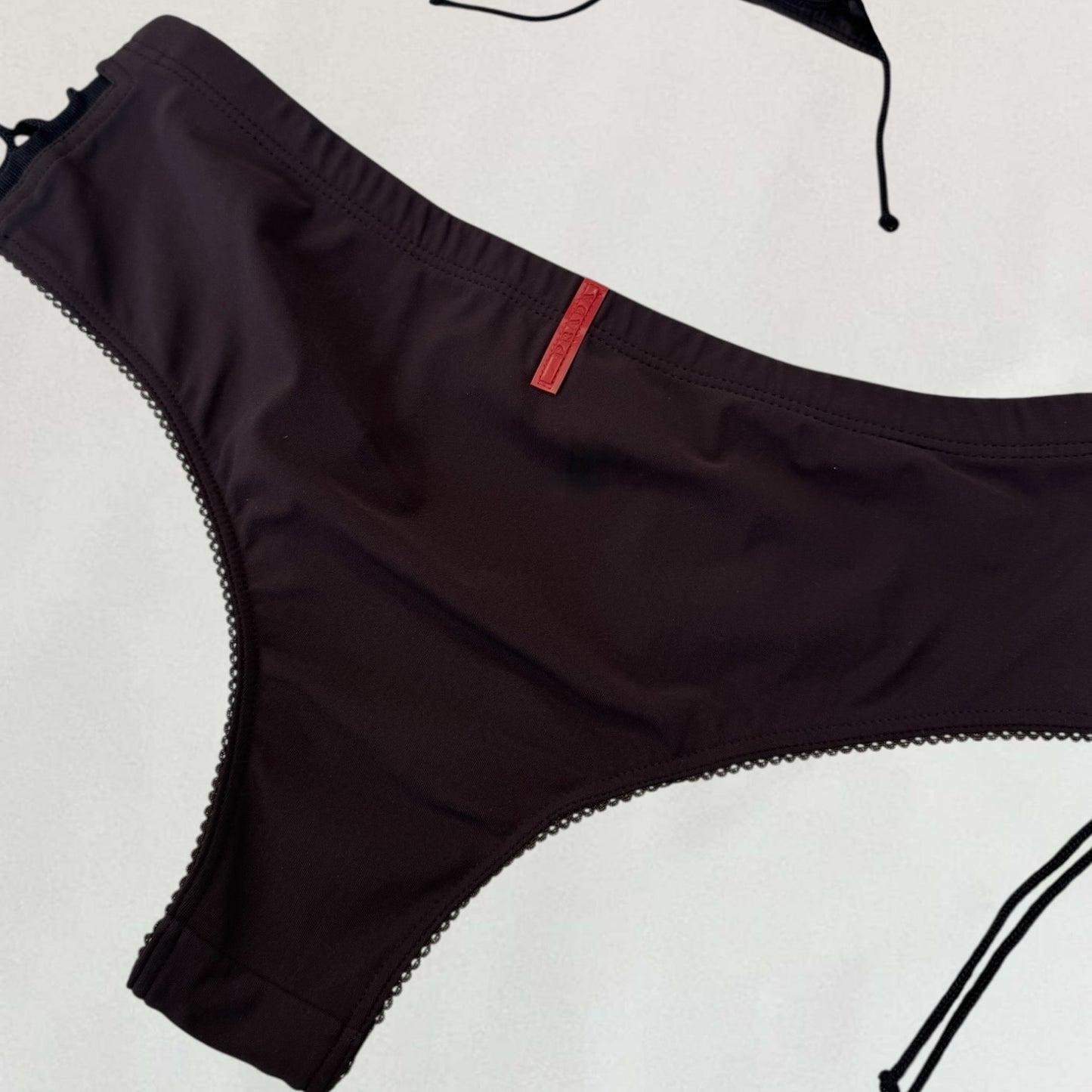 Prada lace up bikini