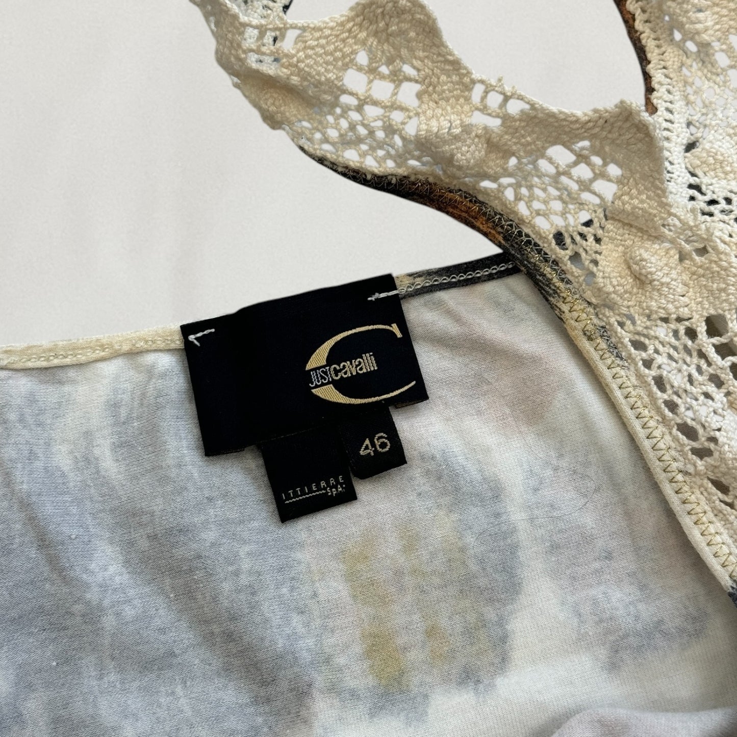 Roberto Cavalli cowhide print dress