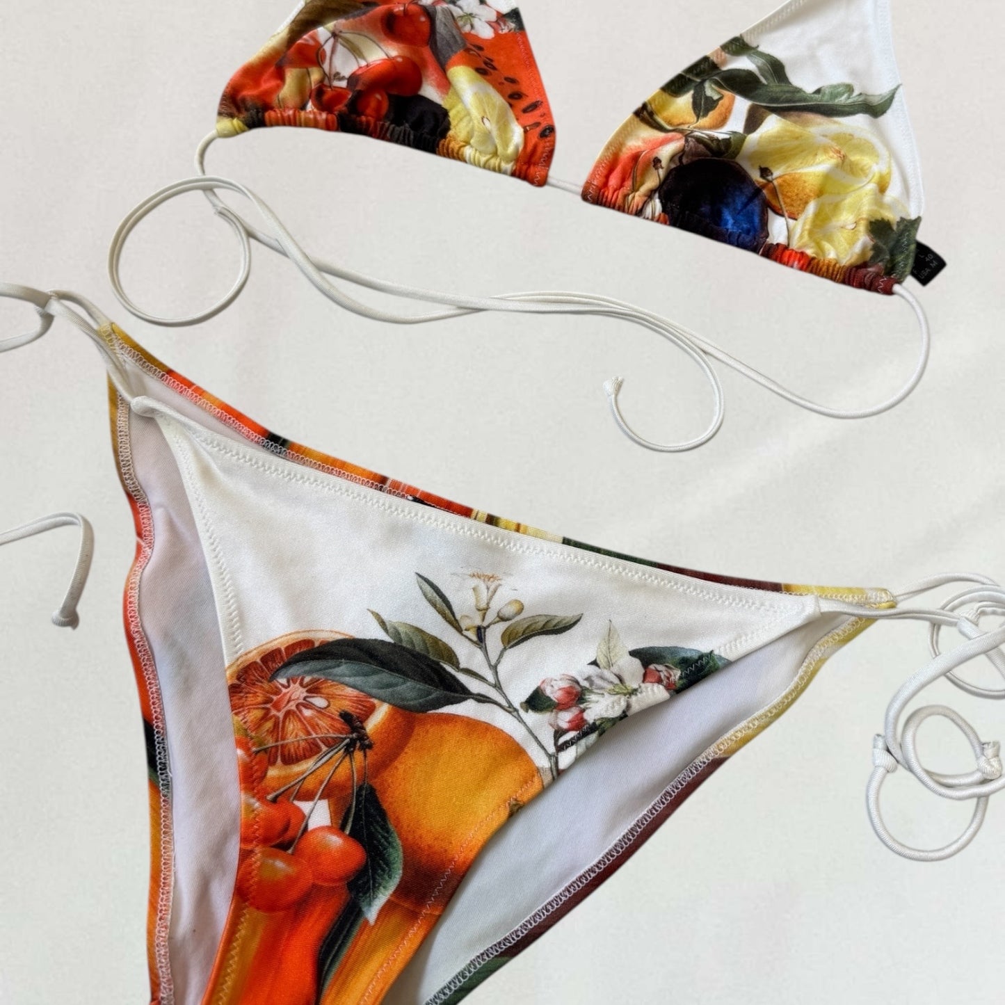 Roberto Cavalli fruit print bikini
