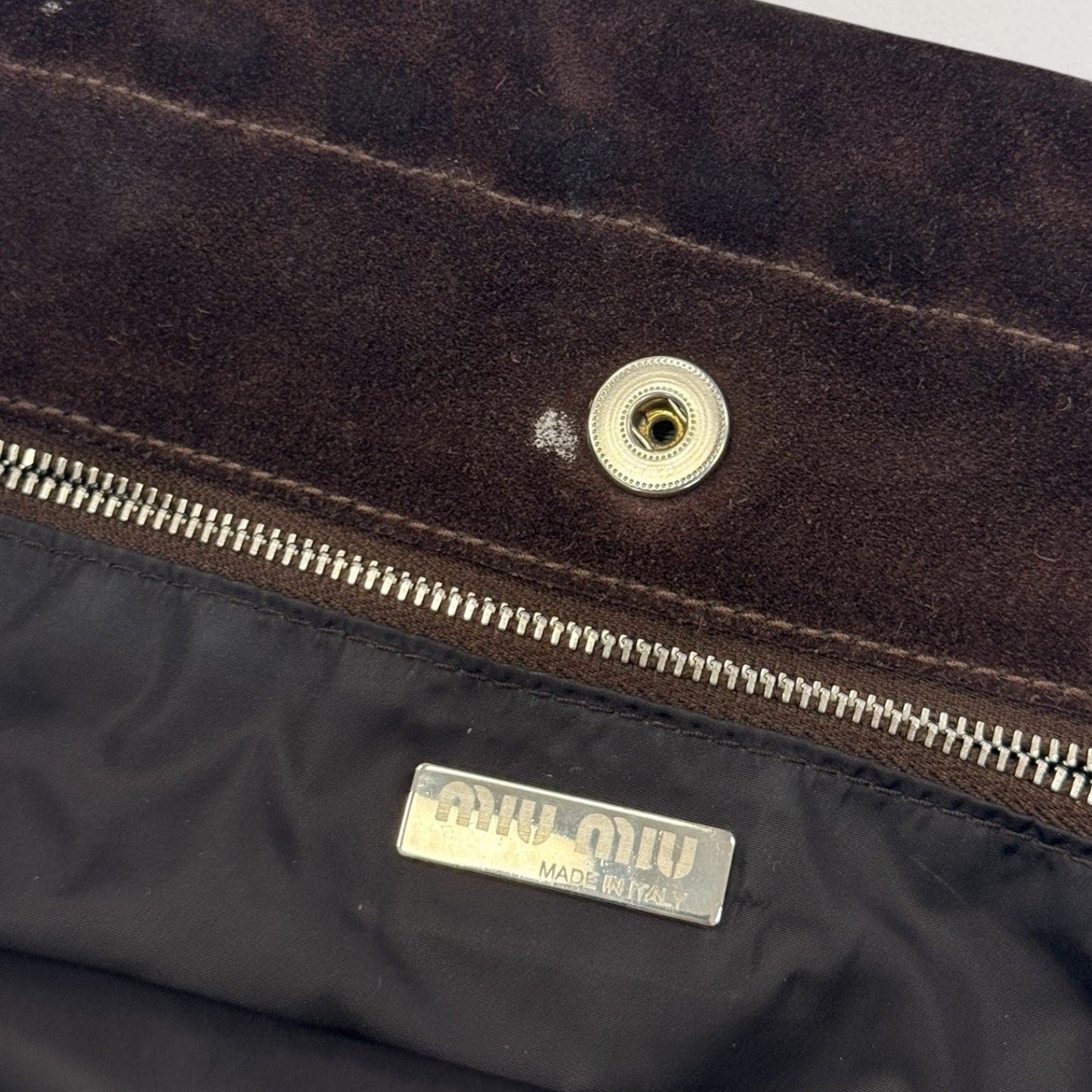 Miu Miu camo print bag