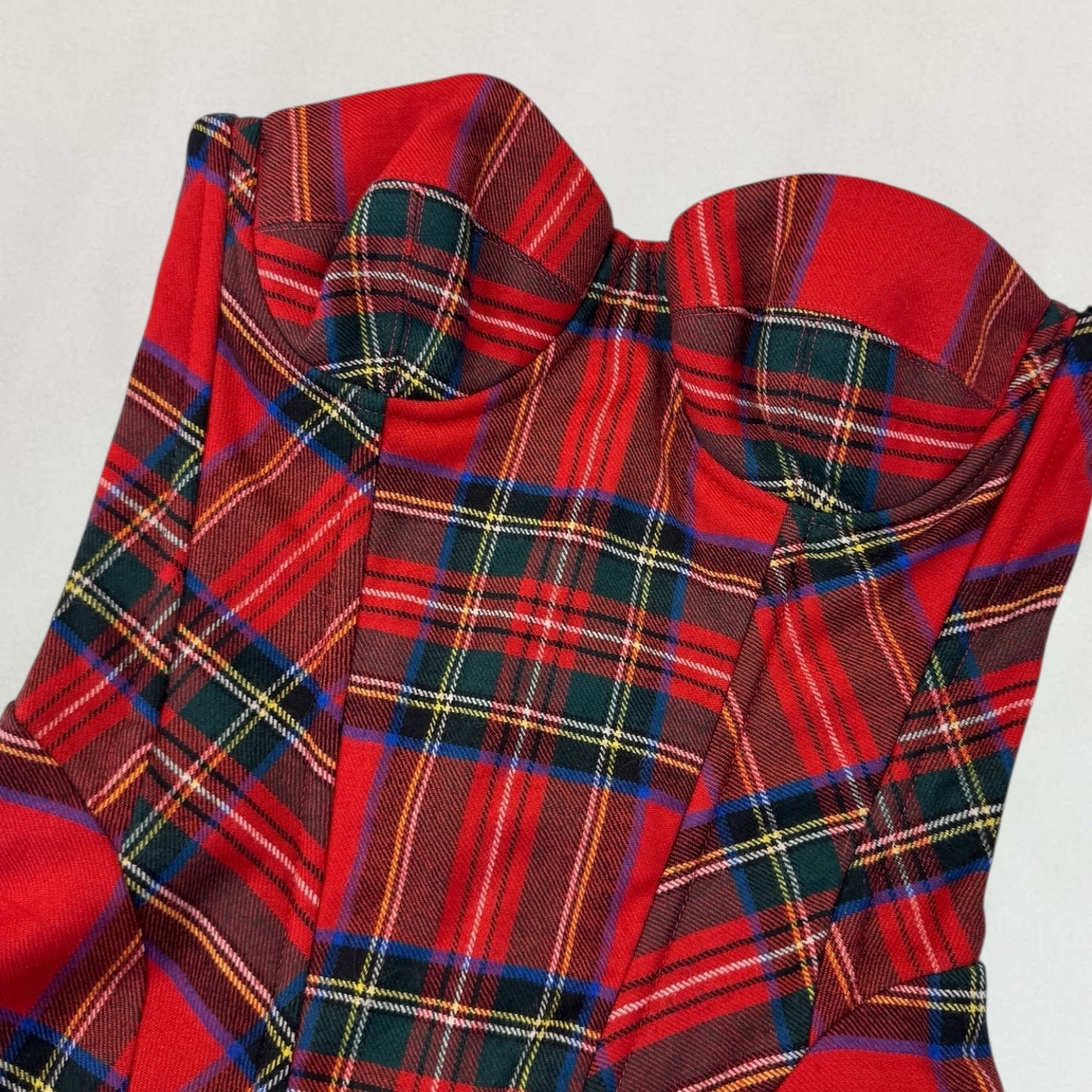 Dolce & Gabbana plaid corset