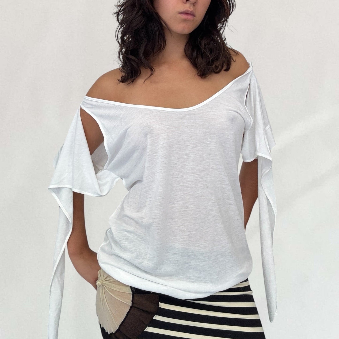 Cop Copine tie up T-shirt
