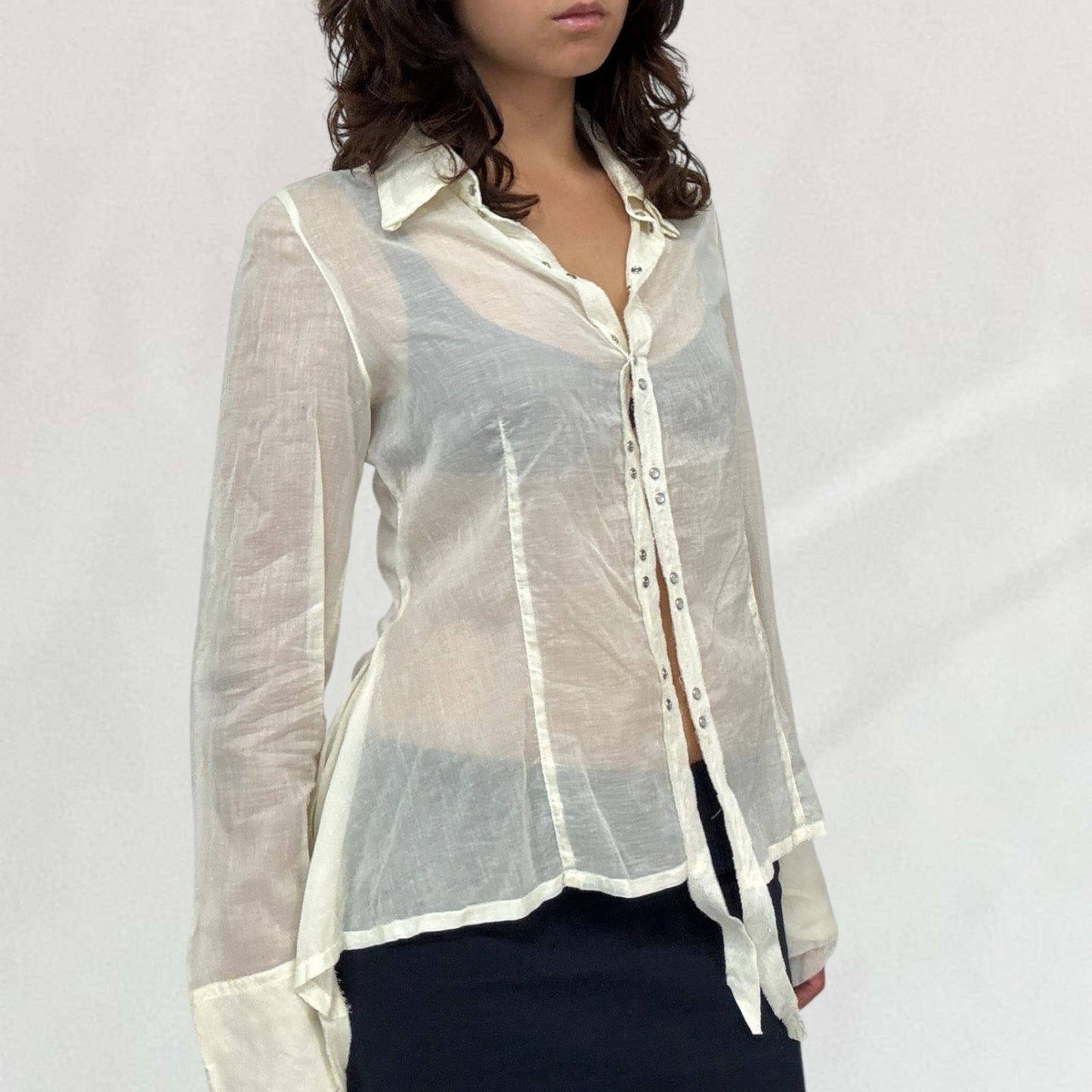 Cop Copine semi-sheer shirt