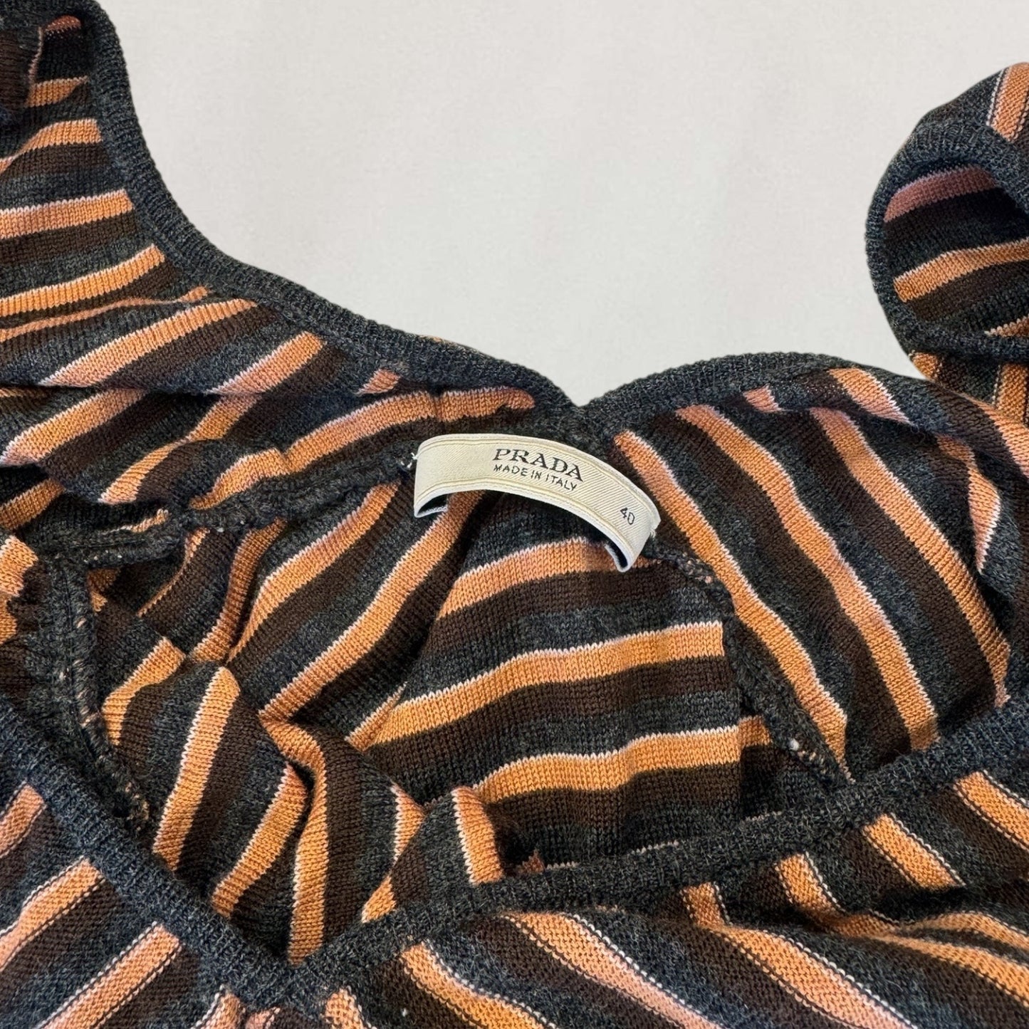 Prada striped vest