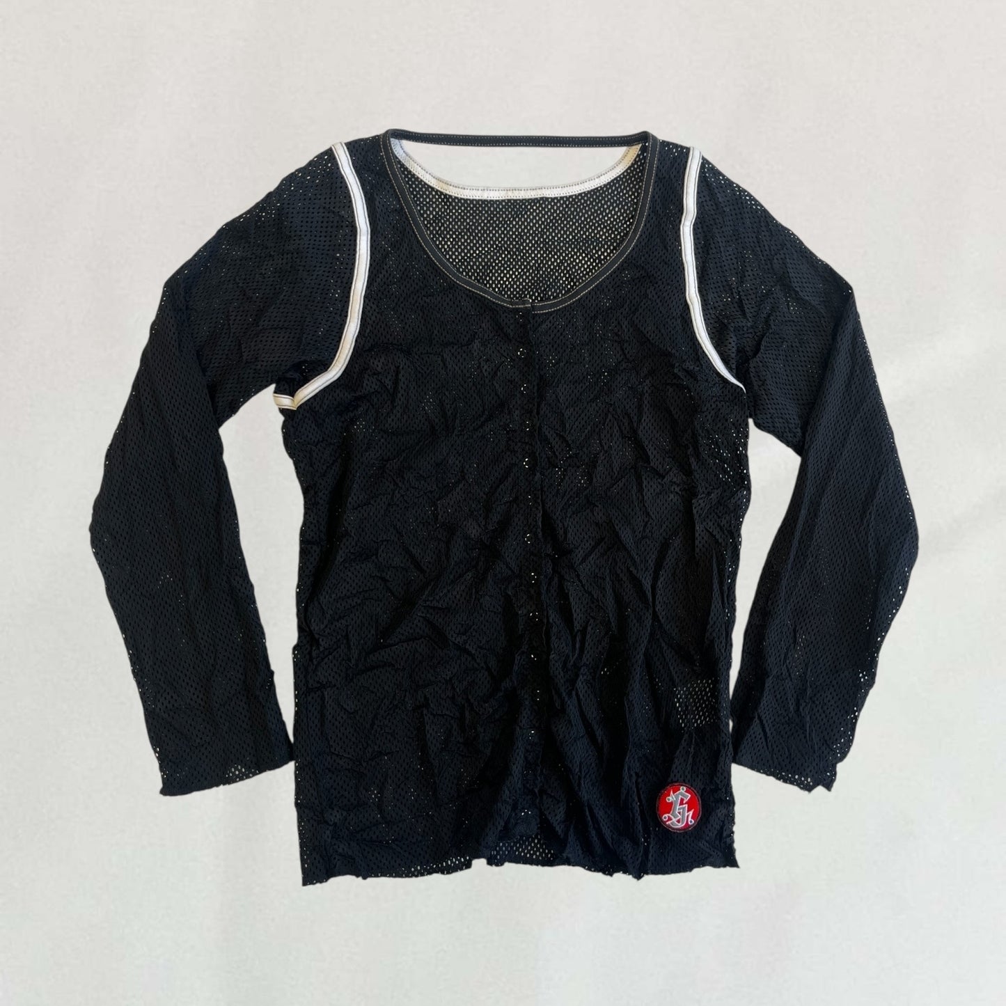 Marithé + François Girbaud netted cardigan