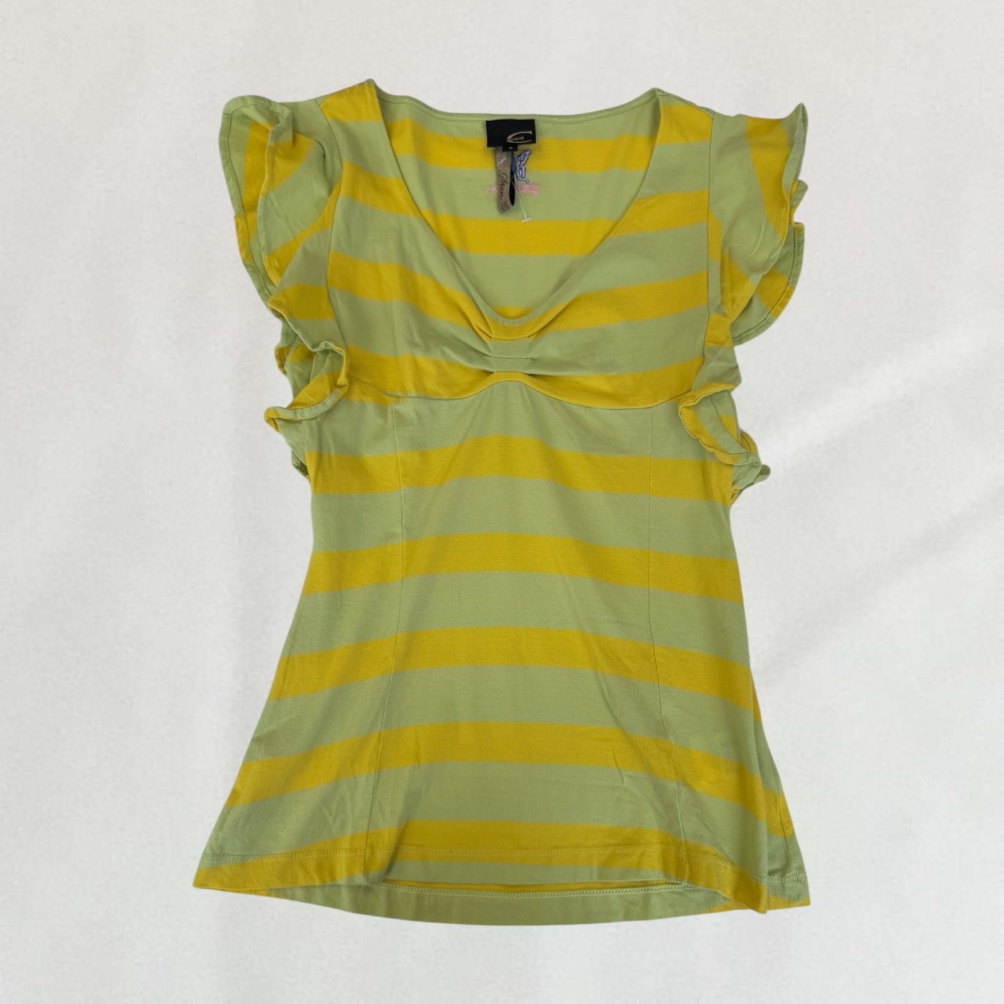 Roberto Cavalli ruffle sleeve top