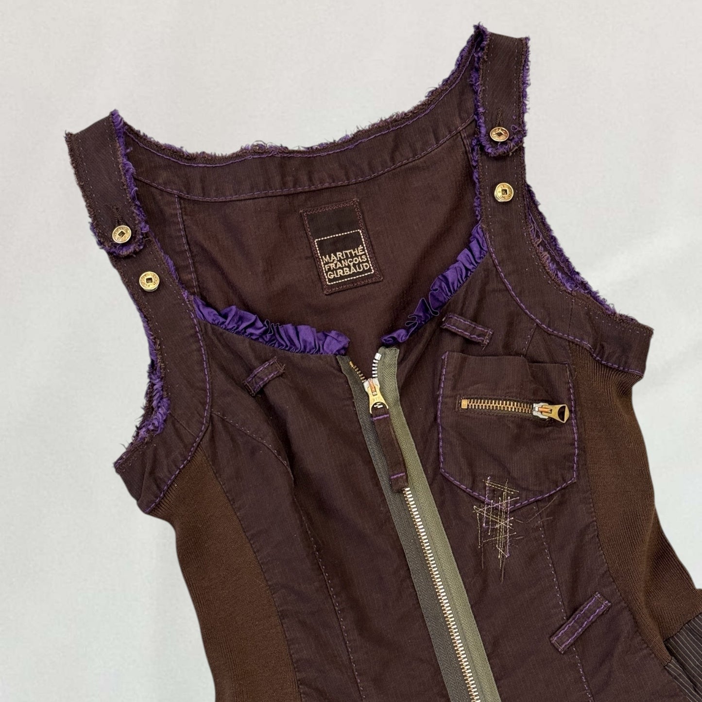 Marithé + François Girbaud zip front dress