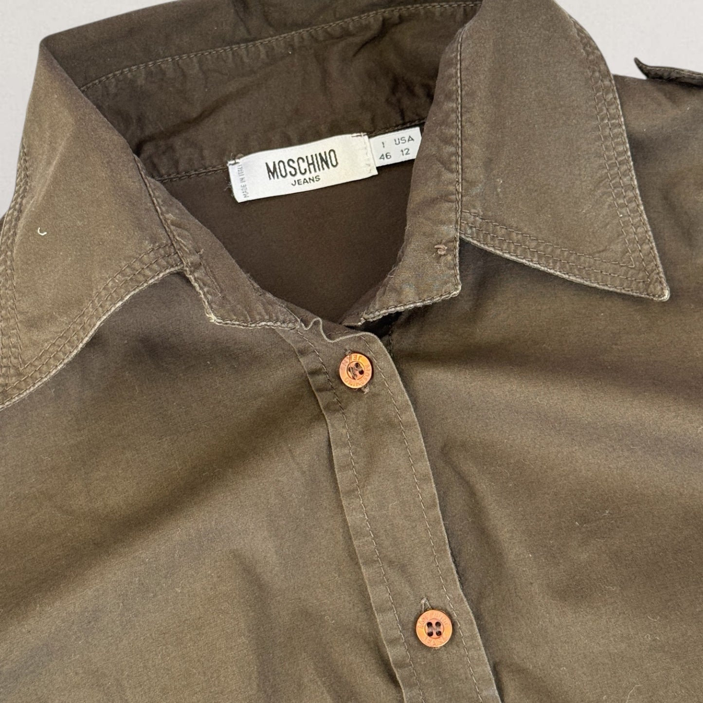 Moschino military style shirt