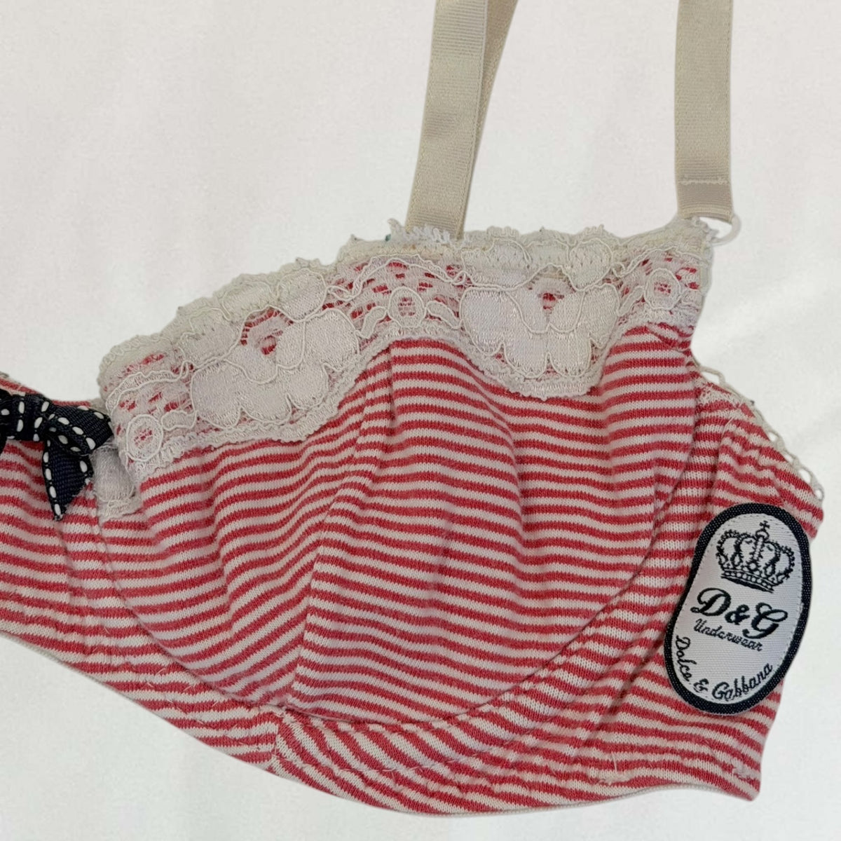 Dolce & Gabbana striped bra
