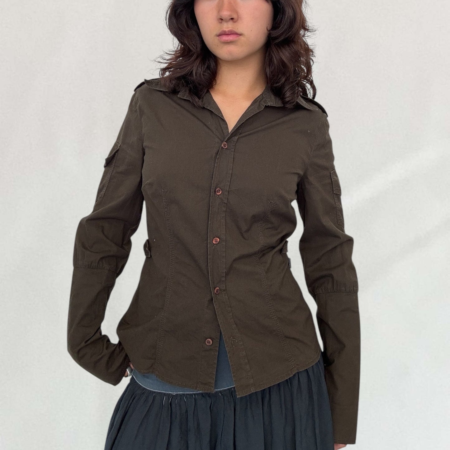 Moschino military style shirt