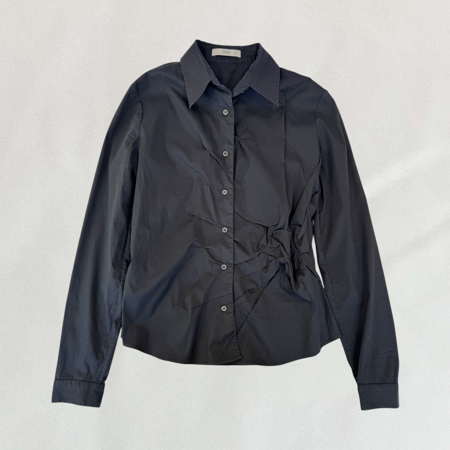 Prada ruched shirt