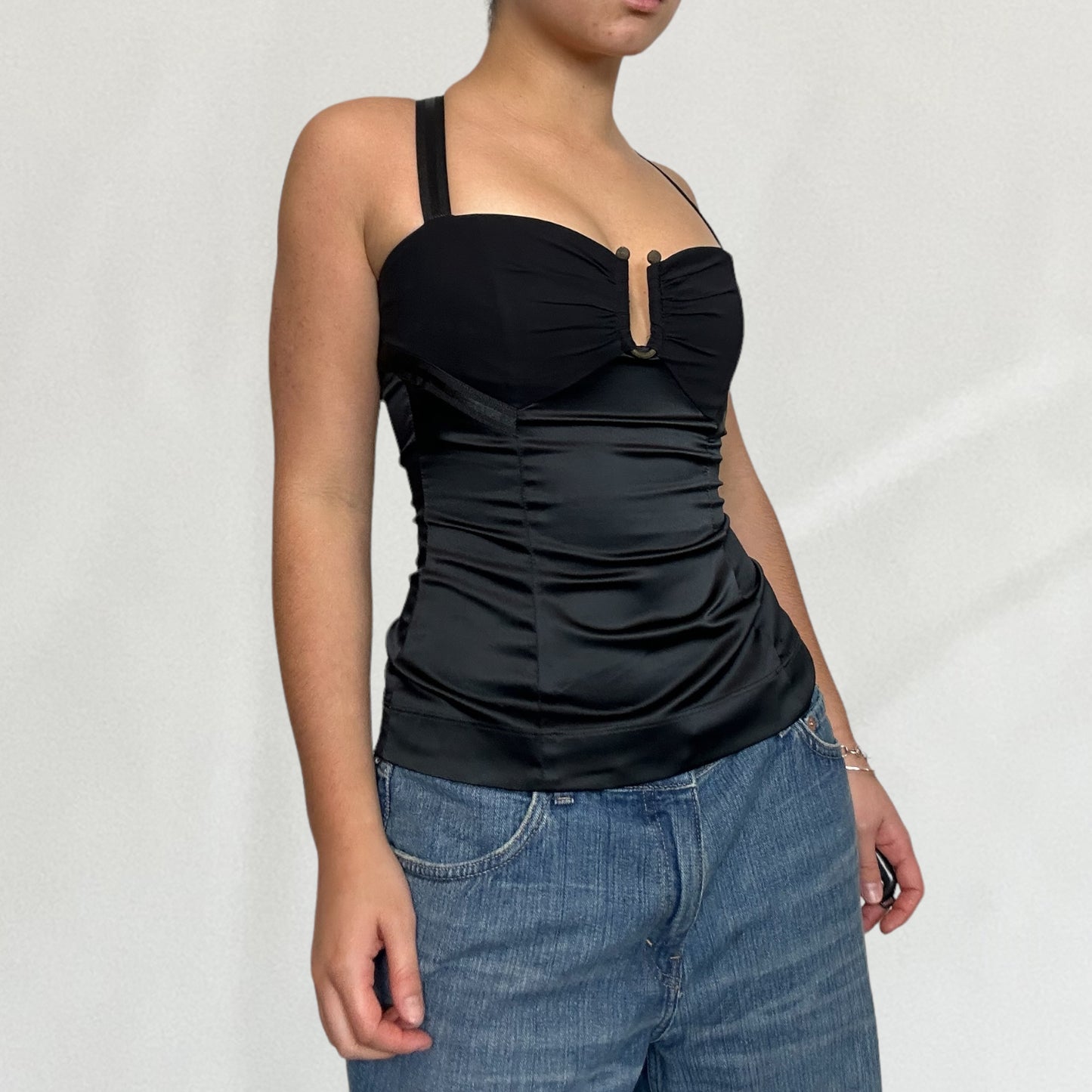 Roberto Cavalli satin cami top