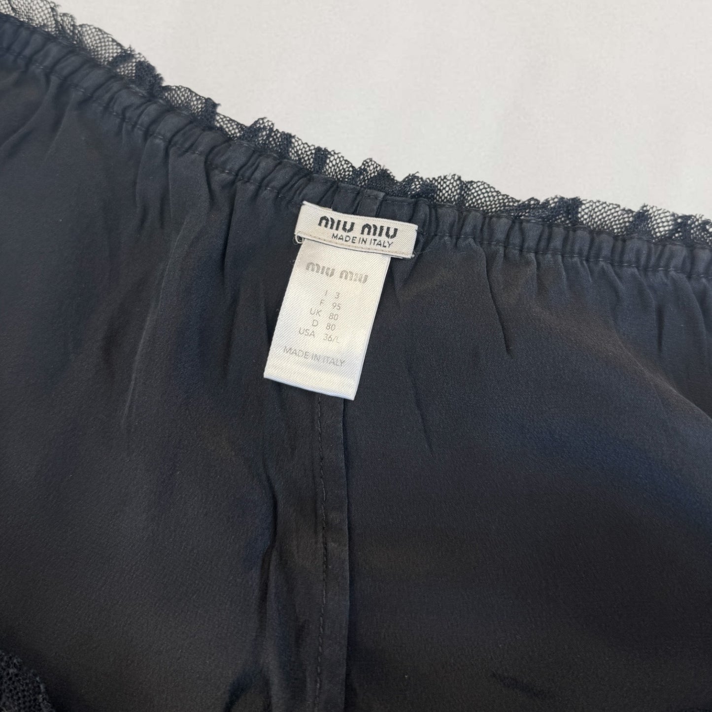 Miu Miu silk shorts