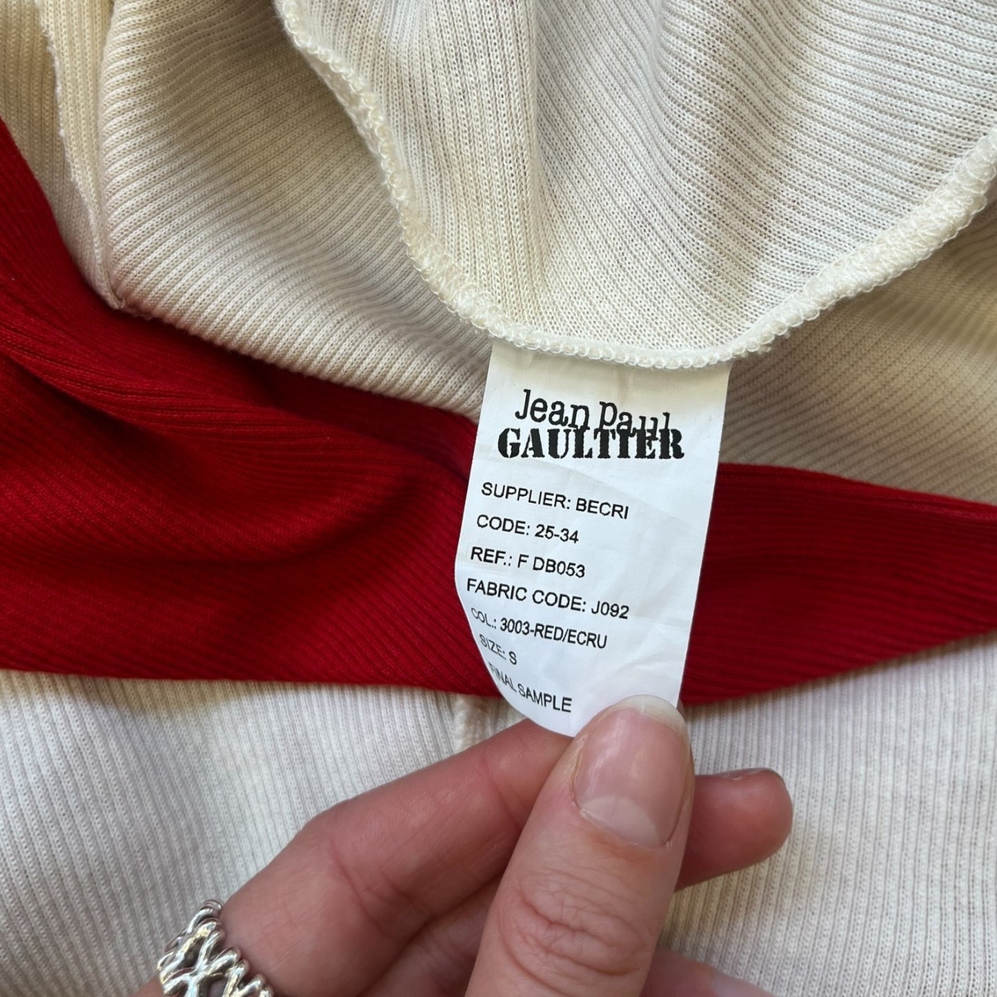 Jean Paul Gaultier asymmetric top