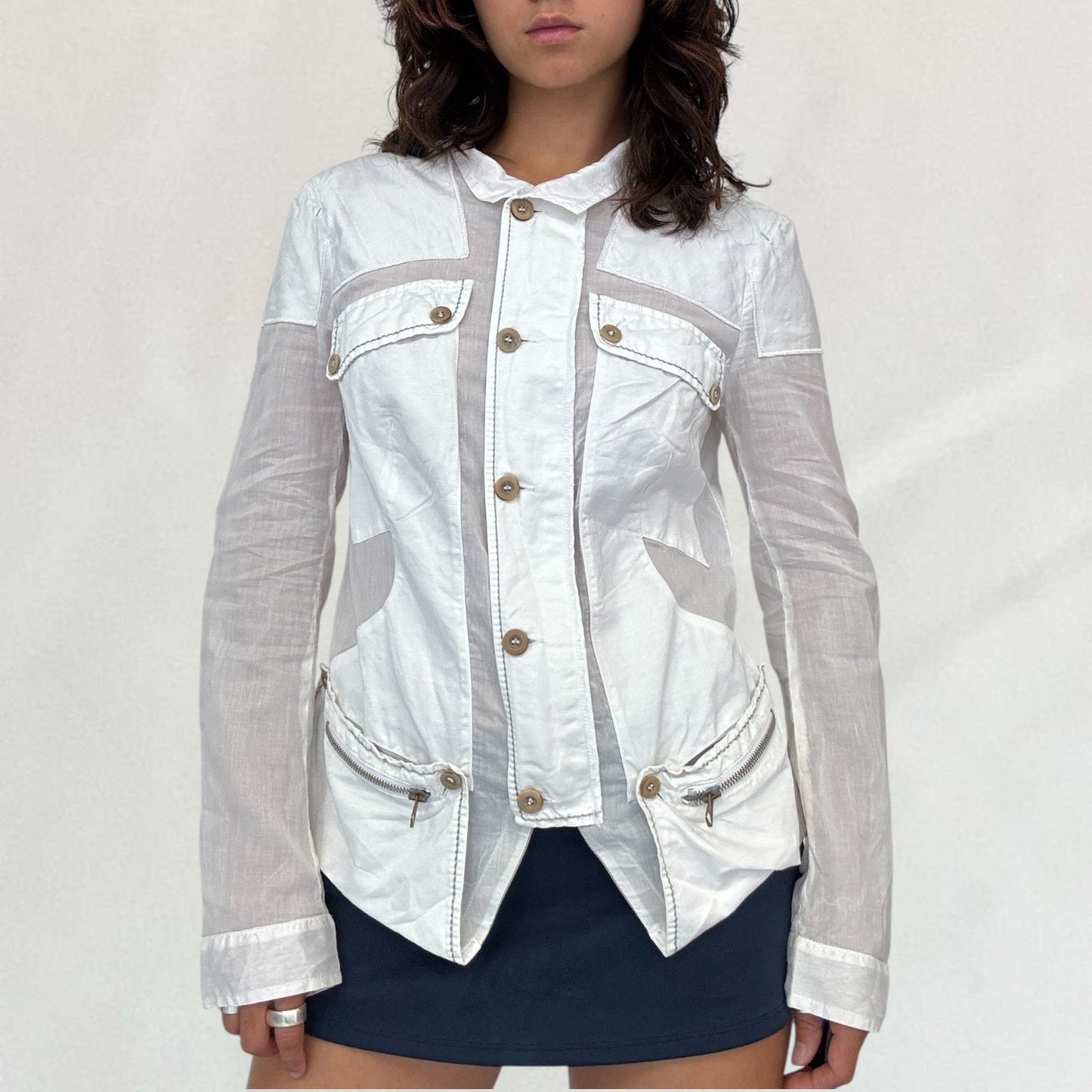 Marithé + François Girbaud button-up jacket