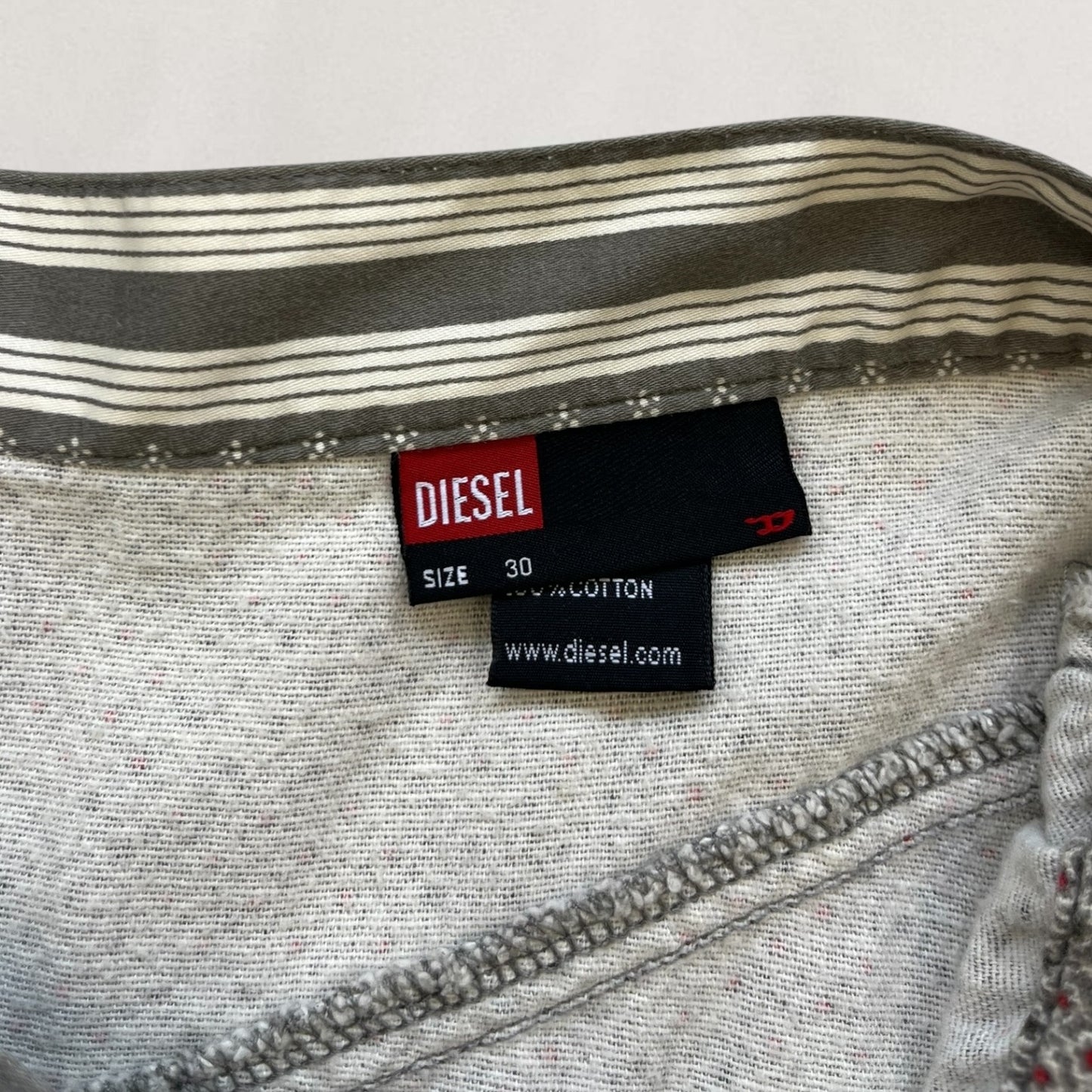 Diesel striped midi skirt