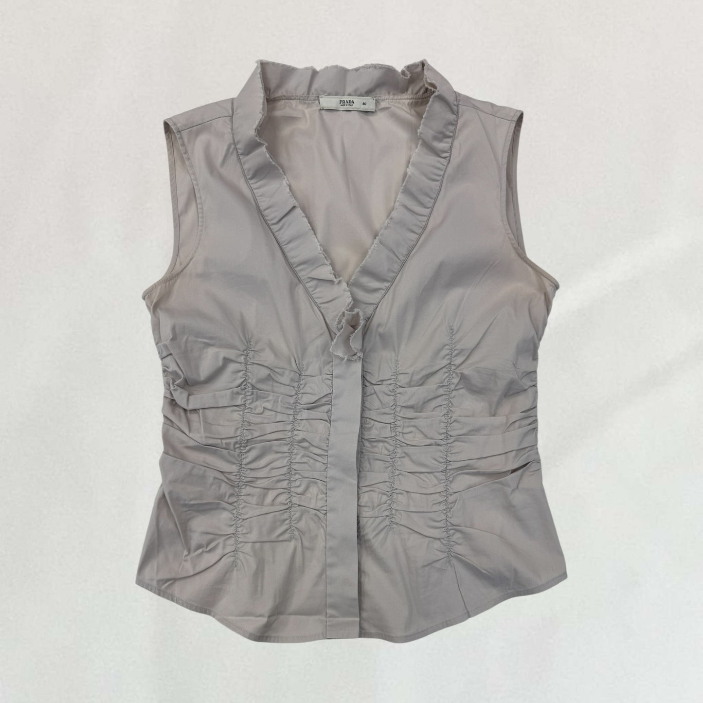 Prada ruched vest