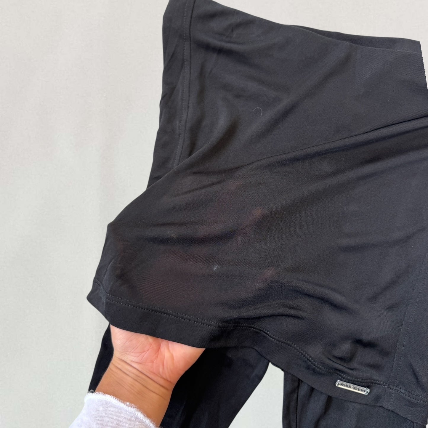 Miss Sixty skirt over leggings