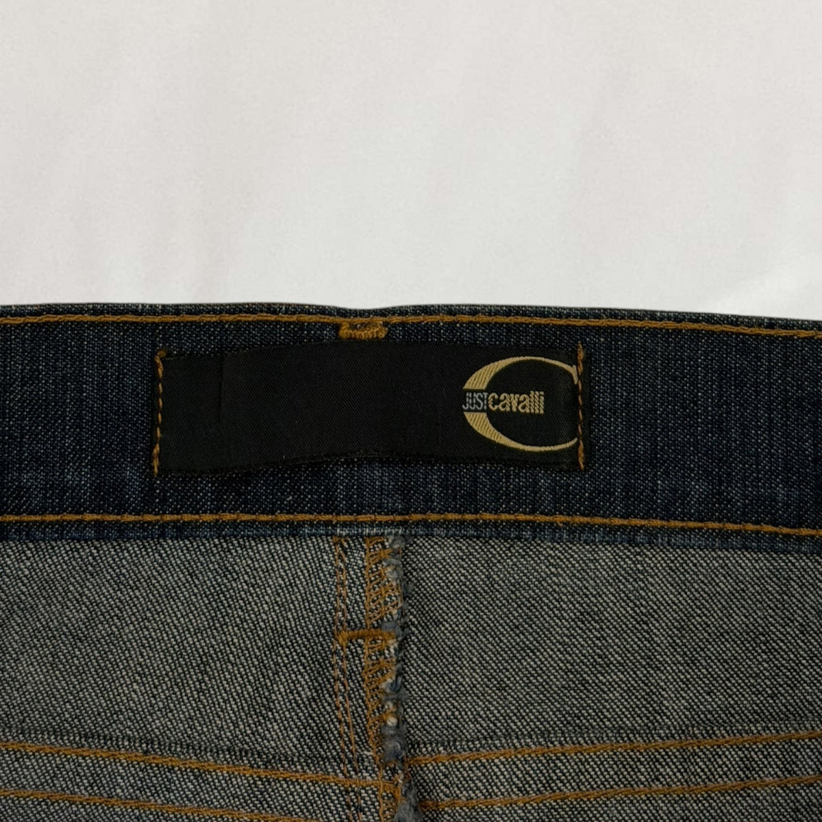 Roberto Cavalli denim skirt