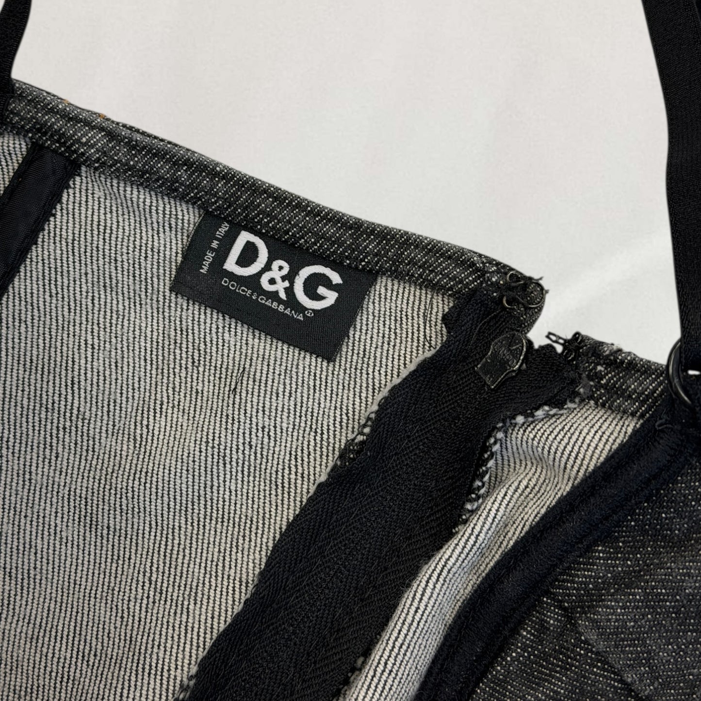 Dolce & Gabbana denim corset