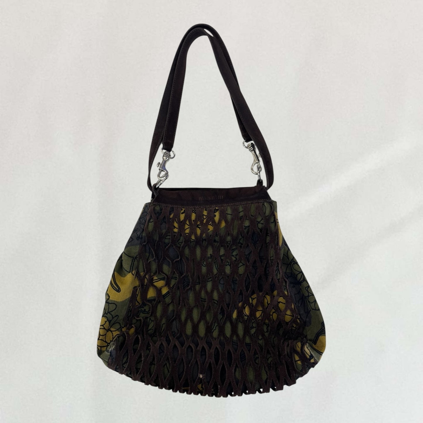 Miu Miu camo print bag