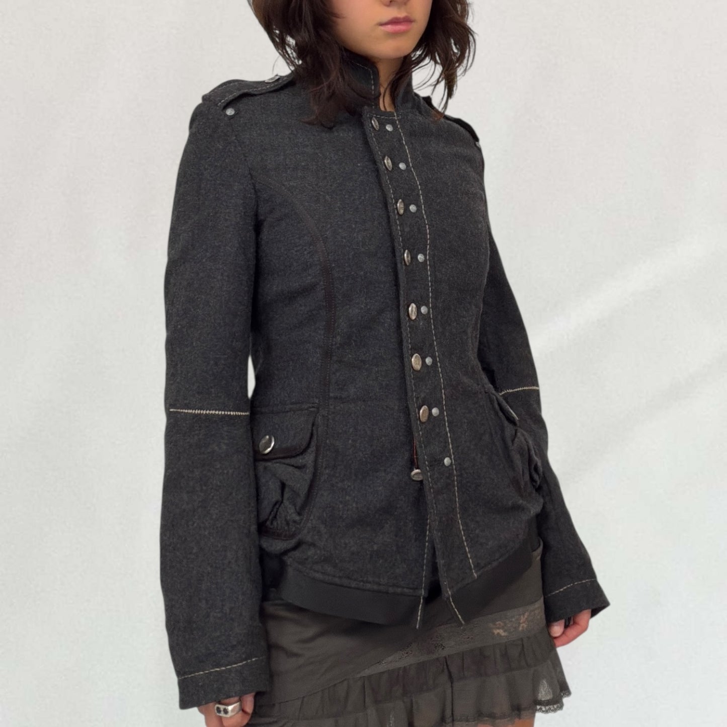 Marithé + François Girbaud military style jacket