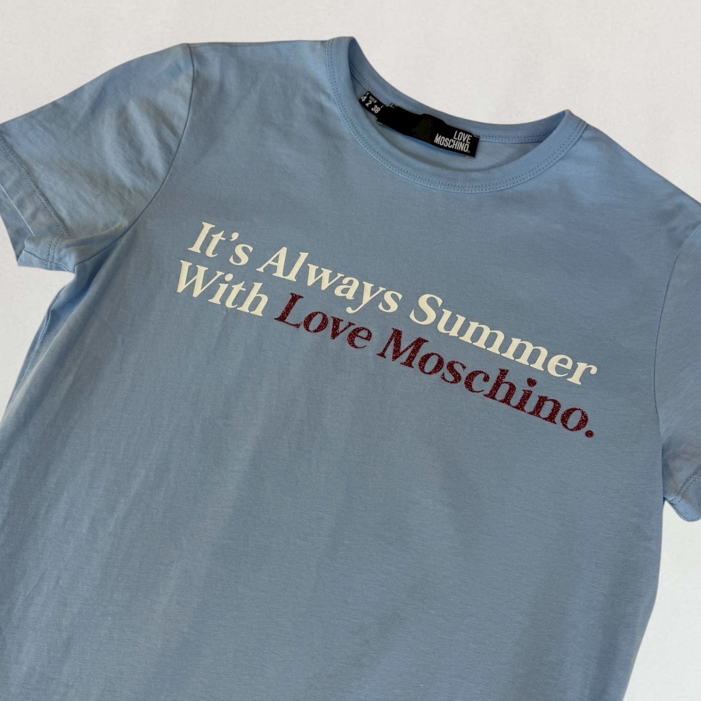Moschino graphic text T-shirt