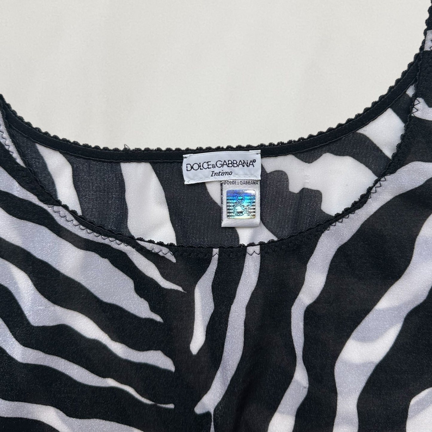 Dolce & Gabbana zebra print cami top