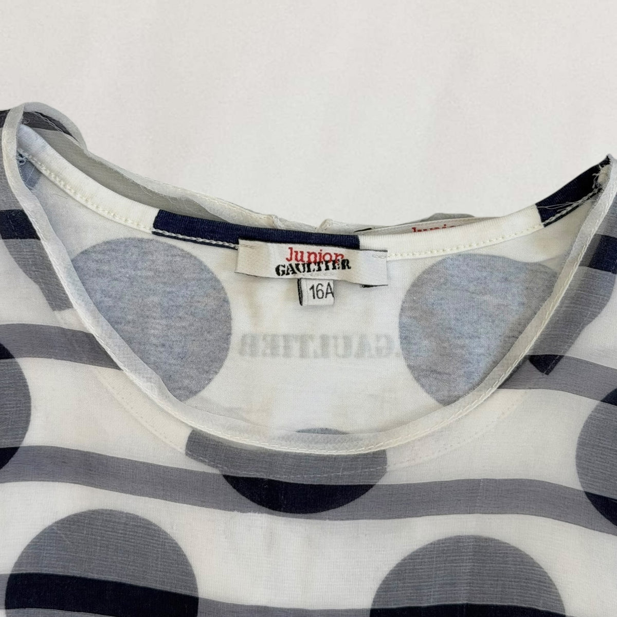 Jean Paul Gaultier polka dot layered top