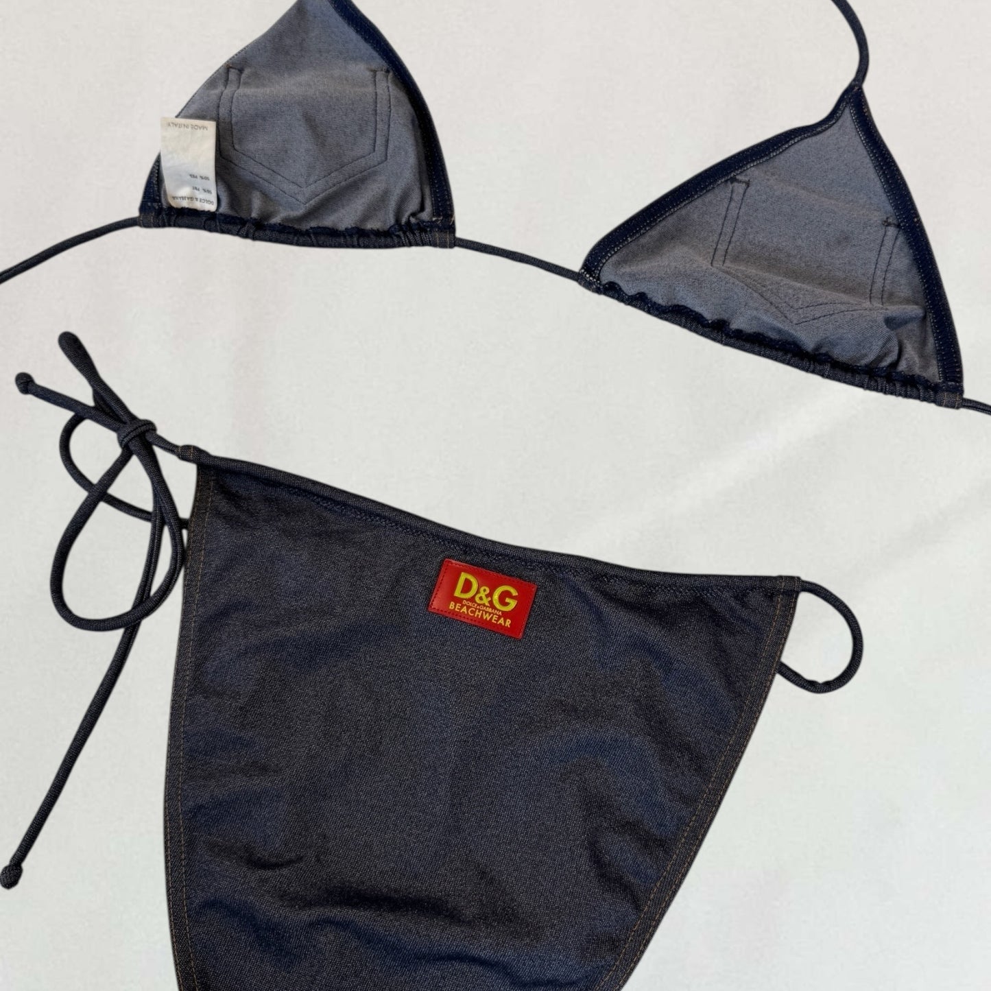 Dolce & Gabbana denim-look bikini