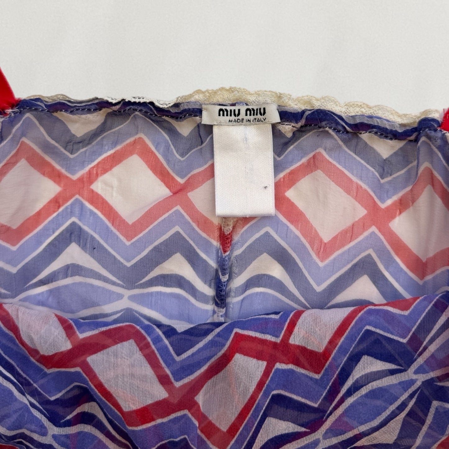 Miu Miu sheer cami top