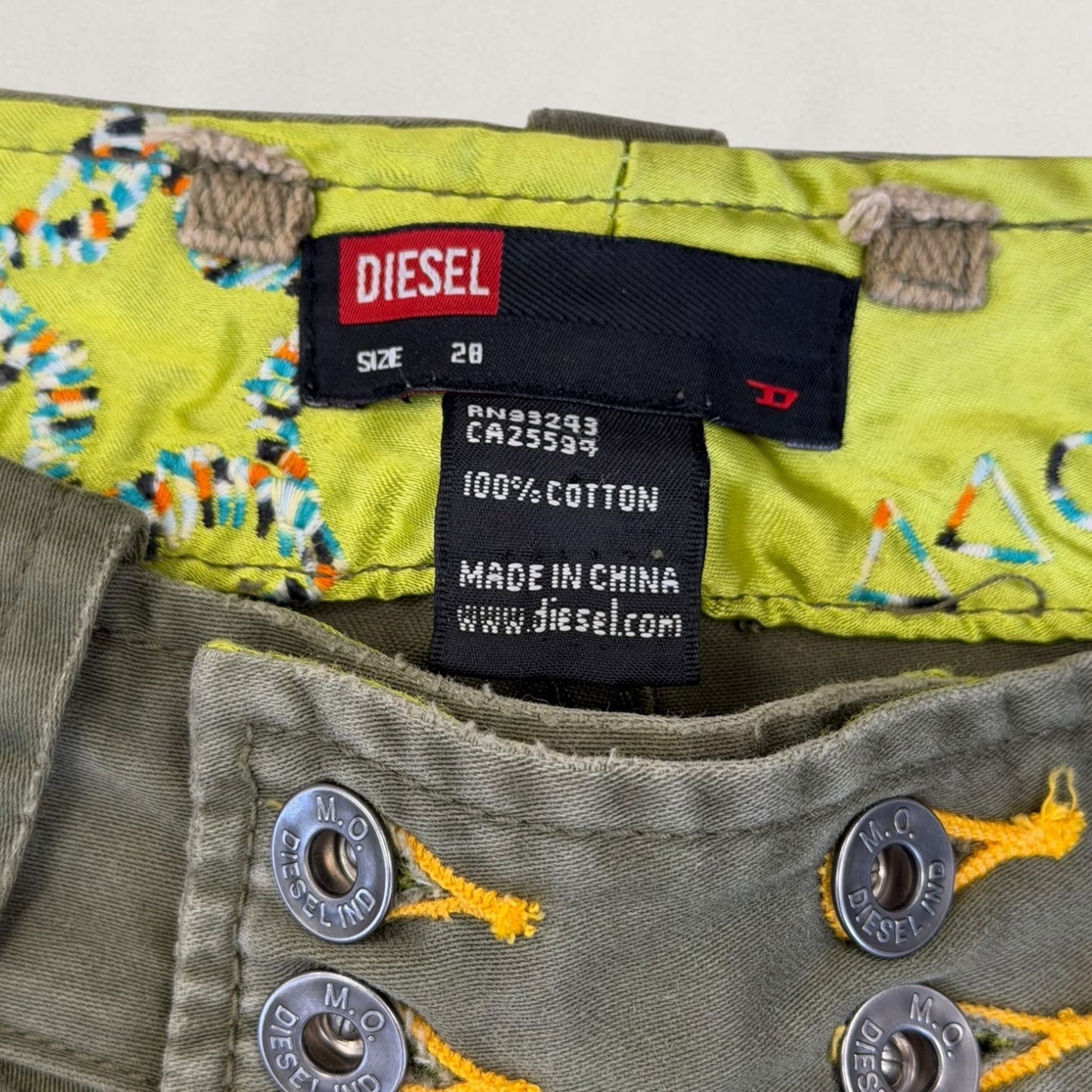 Diesel capri shorts