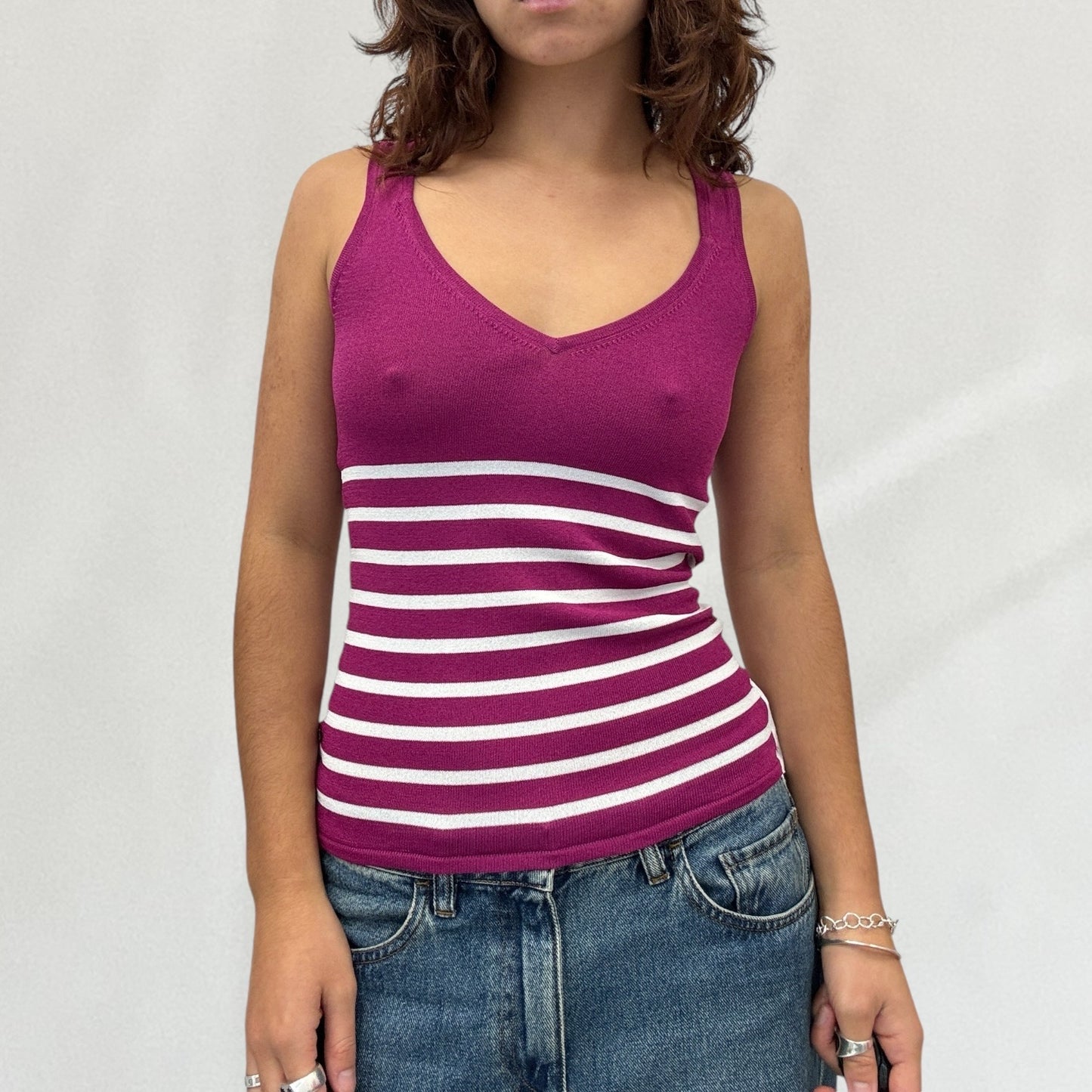 Jean-Paul Gaultier striped knitted top