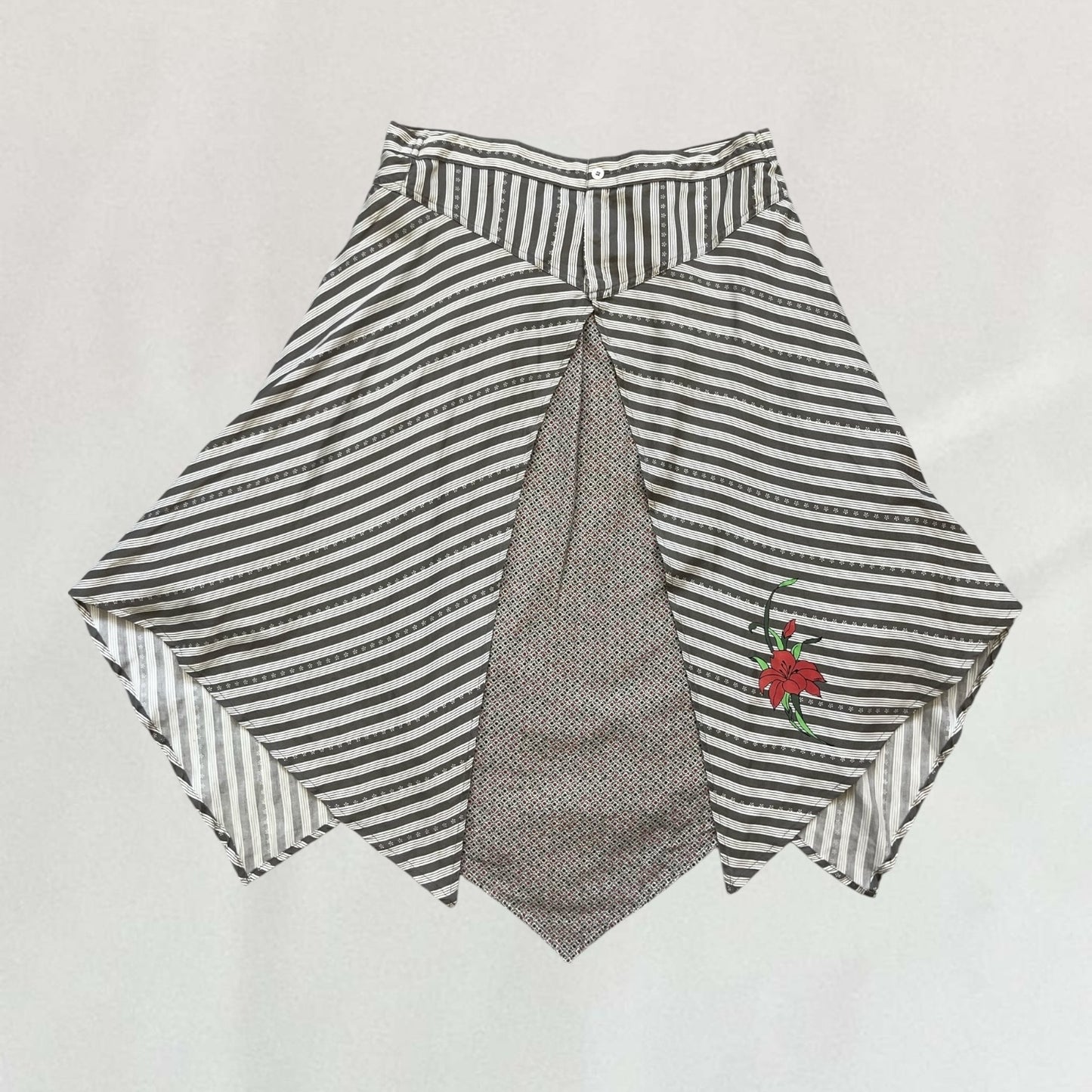 Diesel striped midi skirt