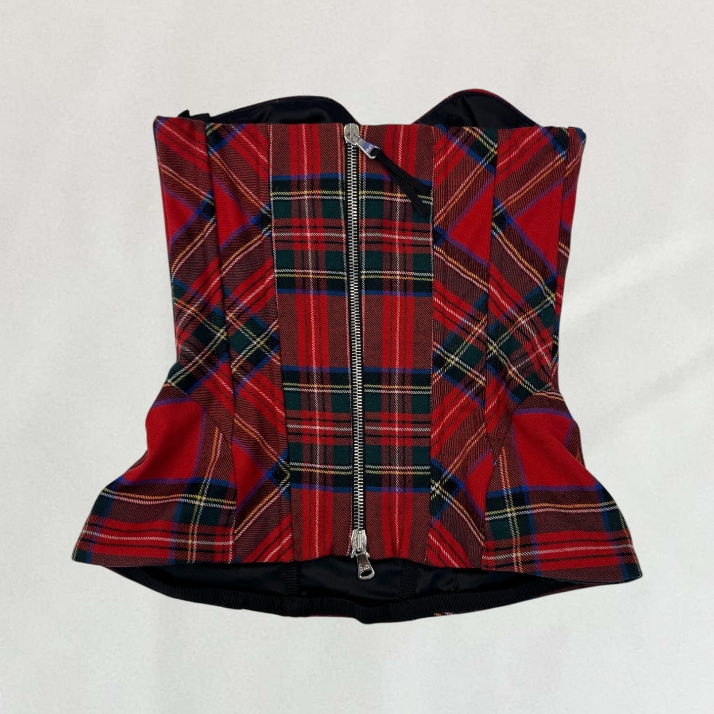 Dolce & Gabbana plaid corset
