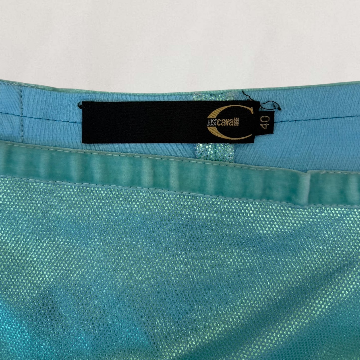 Roberto Cavalli iridescent midi skirt