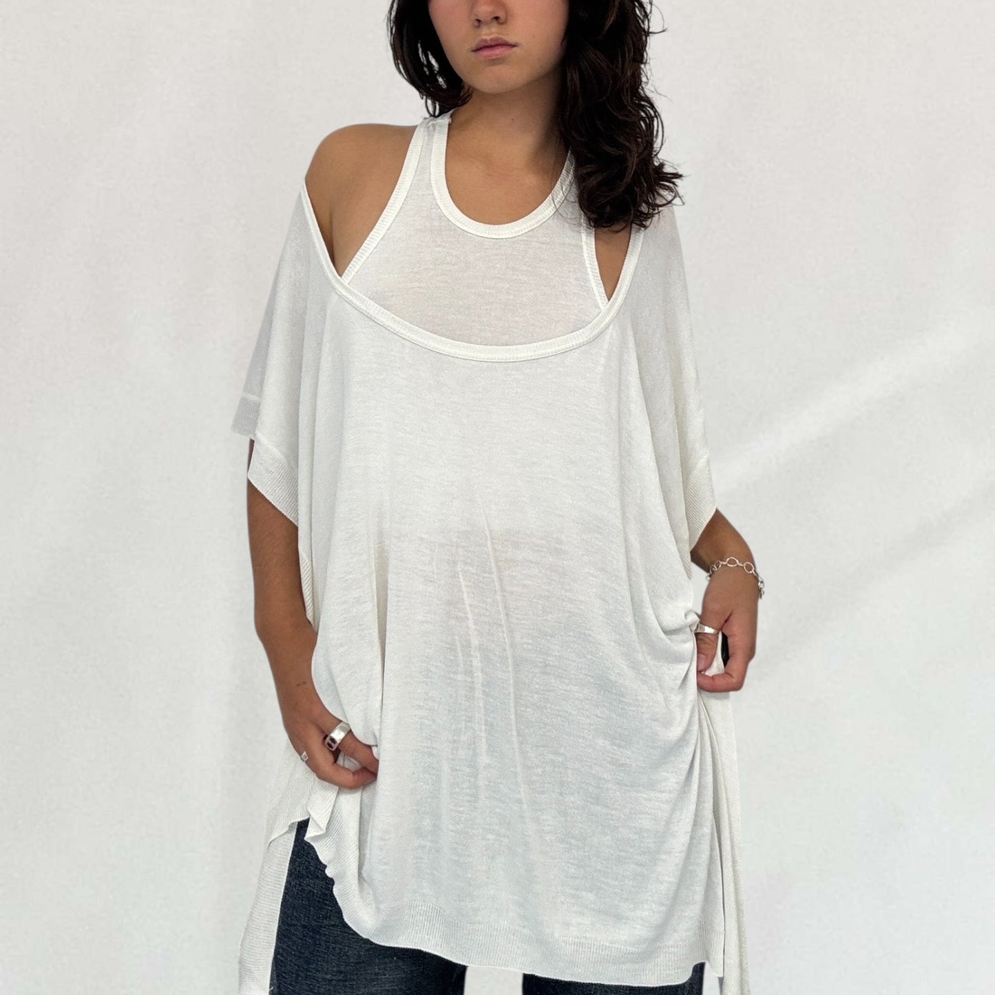 Jean Paul Gaultier double-layered top
